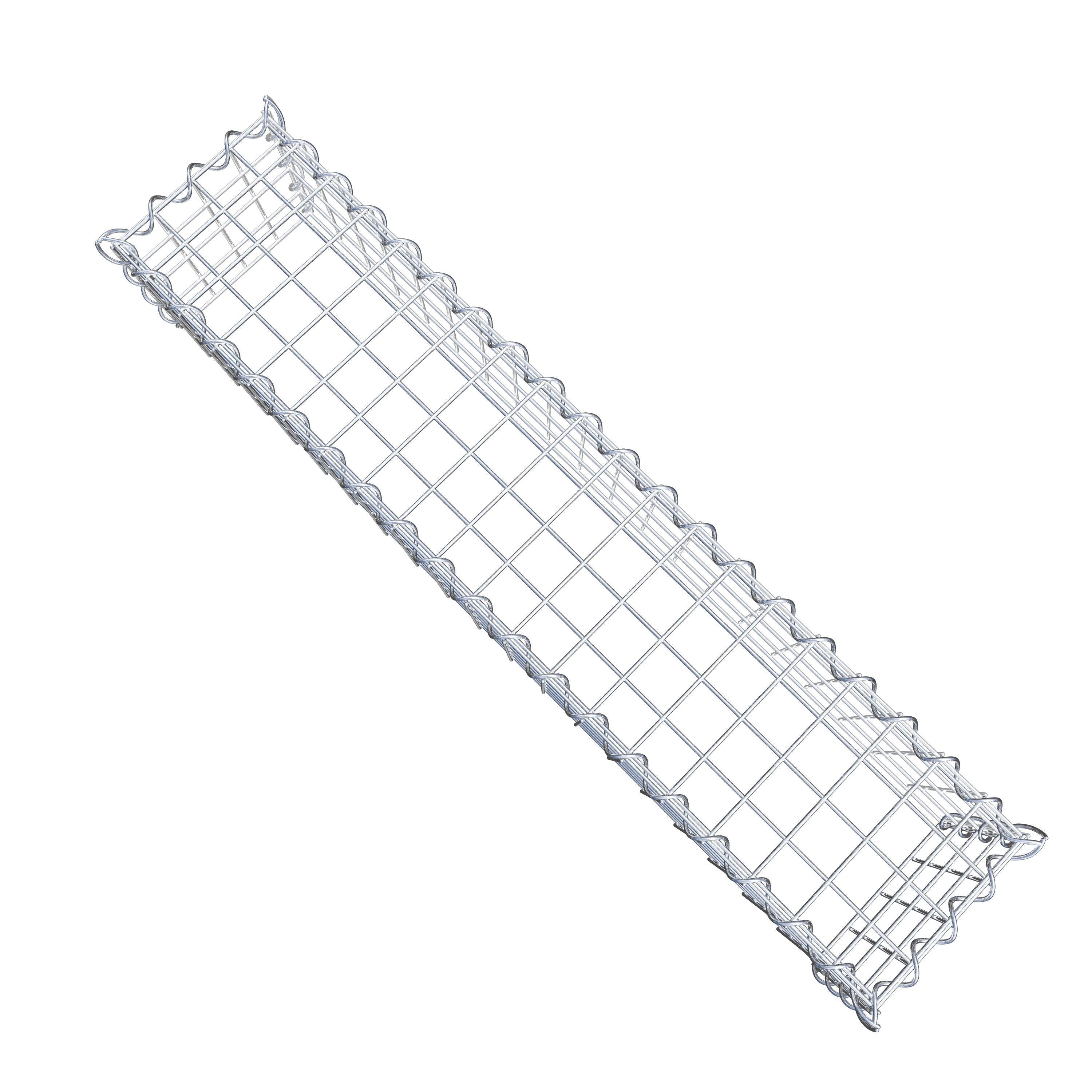 Add-on schanskorf type 3 100 cm x 20 cm x 20 cm (L x H x D), maaswijdte 5 cm x 5 cm, spiraalvormig