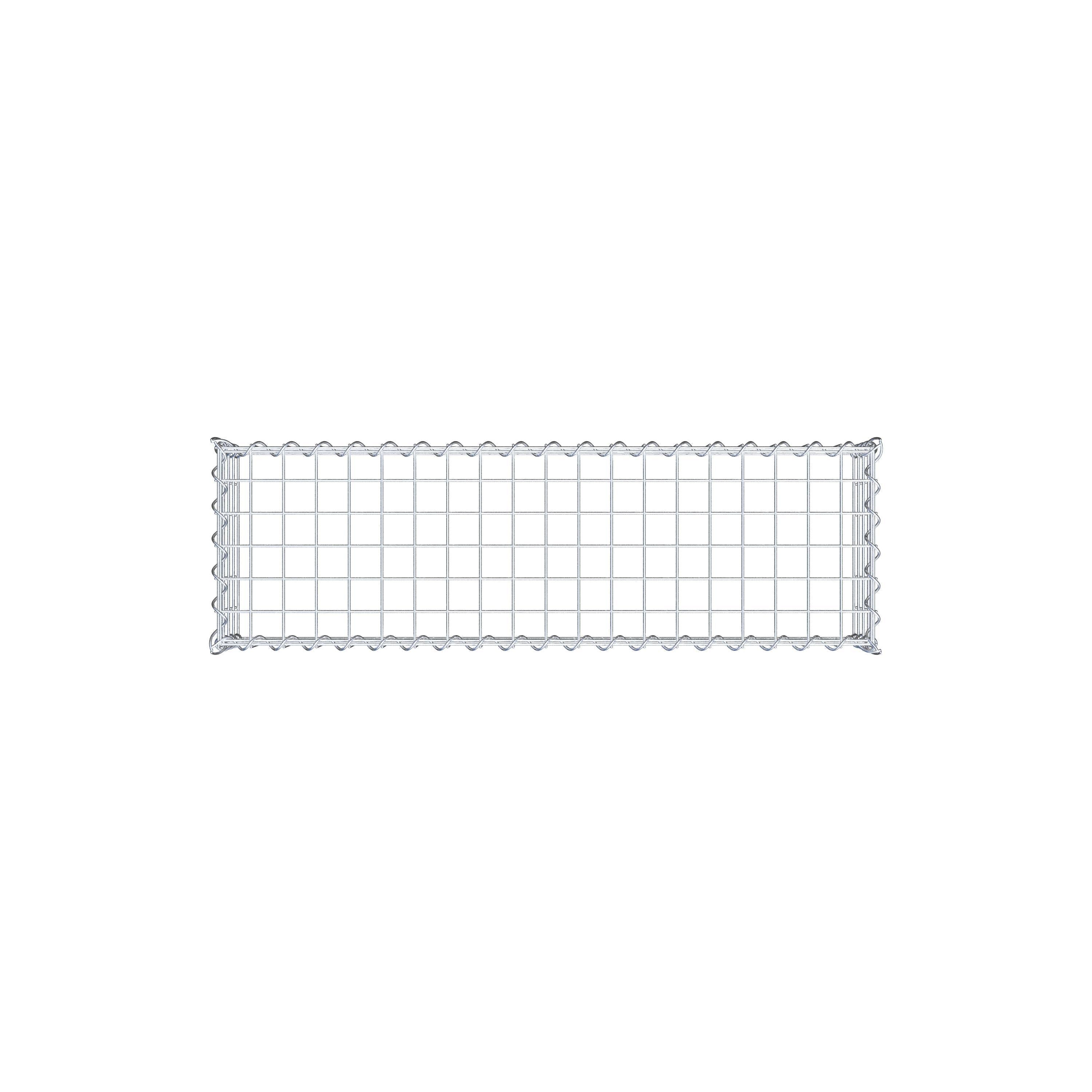 Gabion rapporté type 3 100 cm x 20 cm x 30 cm (L x H x P), mailles 5 cm x 5 cm, spirale