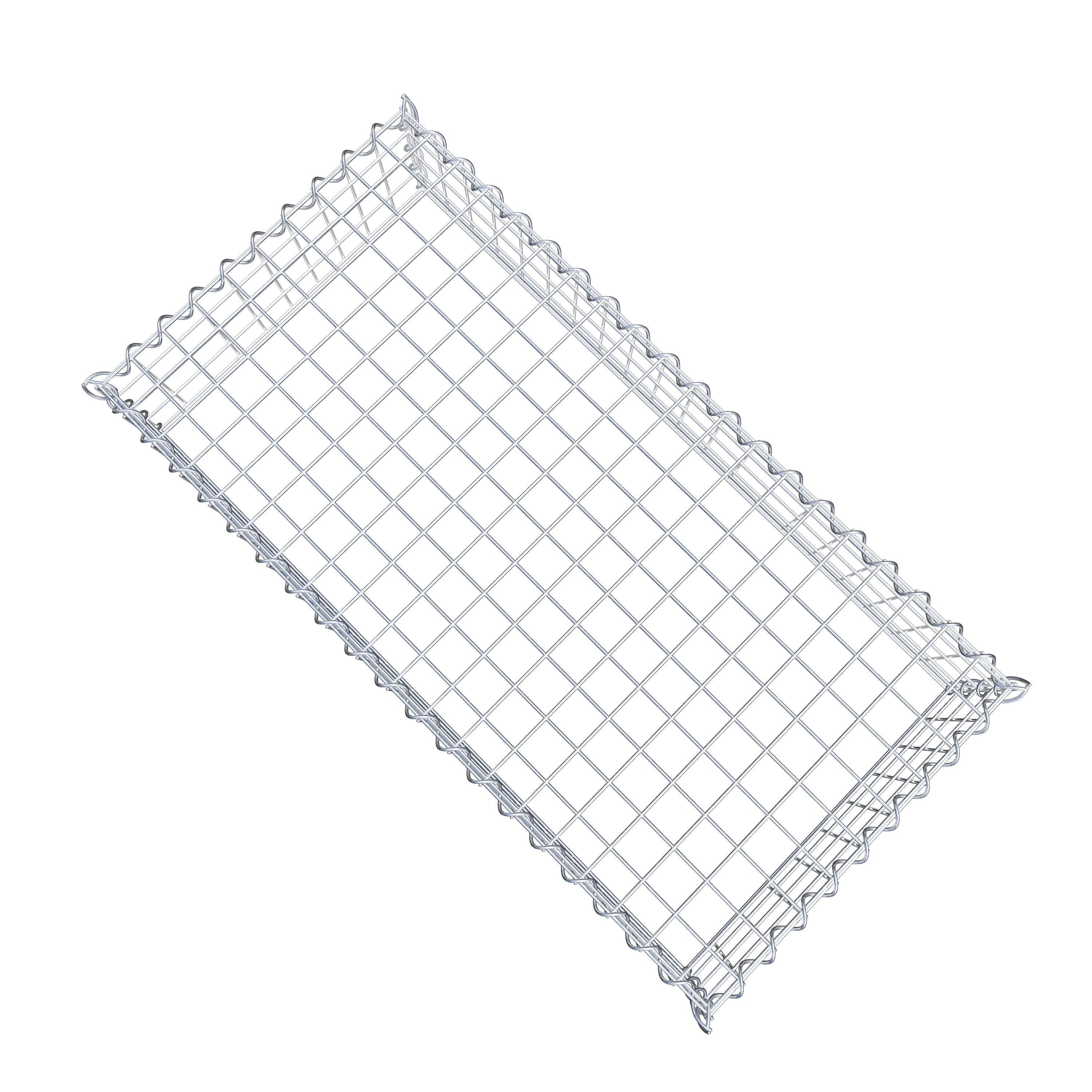 Gabion rapporté type 3 100 cm x 20 cm x 50 cm (L x H x P), mailles 5 cm x 5 cm, spirale