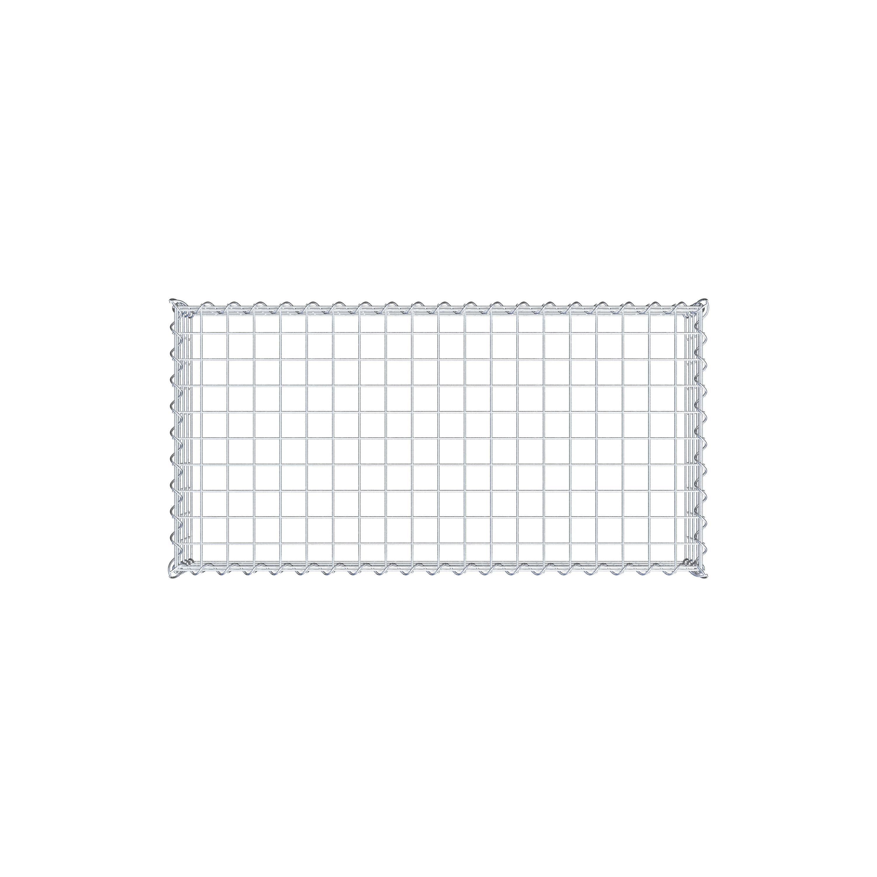 Grown-on gabion type 3 100 cm x 20 cm x 50 cm (L x H x D), mesh size 5 cm x 5 cm, spiral