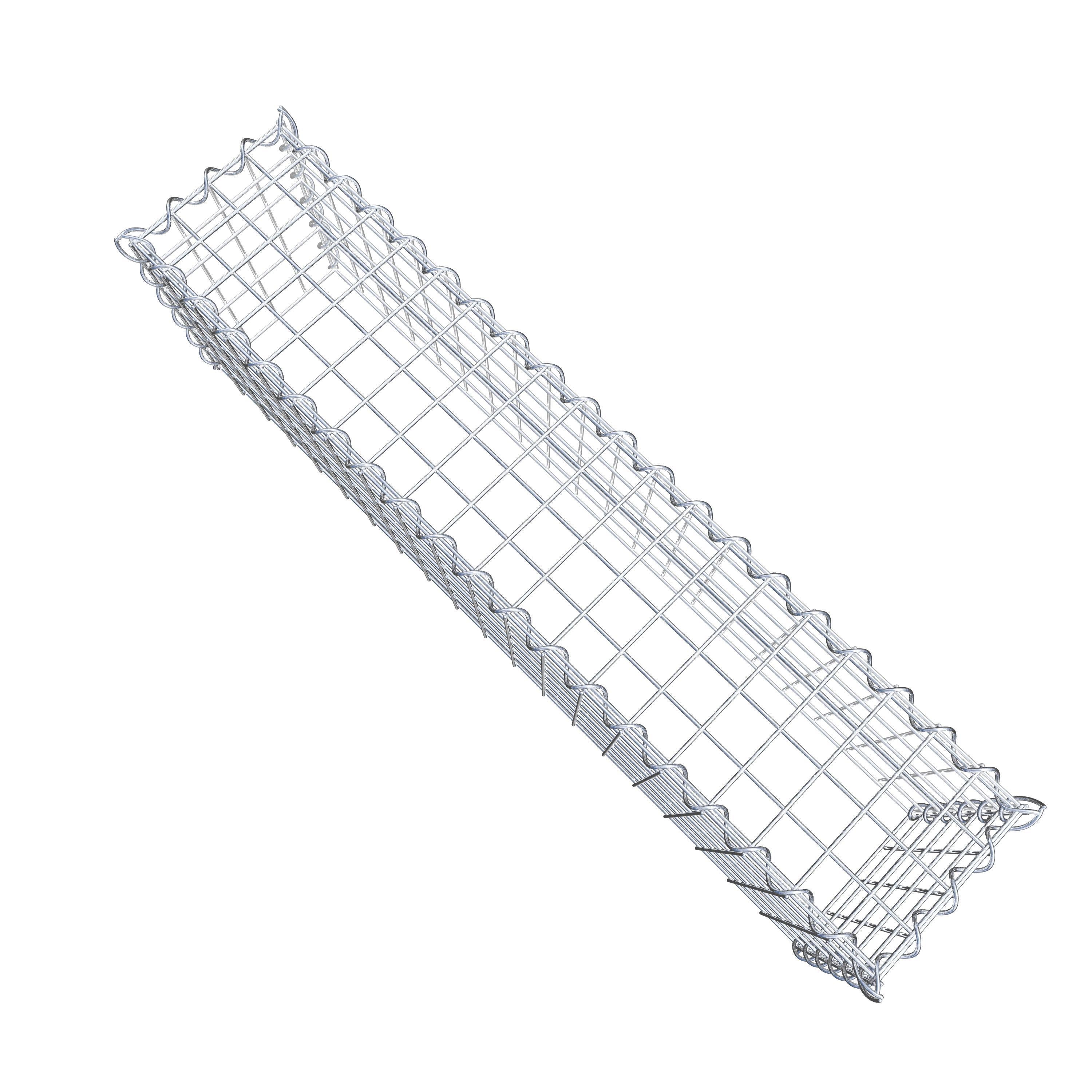 Gabião Tipo 3 100 cm x 30 cm x 20 cm (C x A x P), malhagem 5 cm x 5 cm, espiral