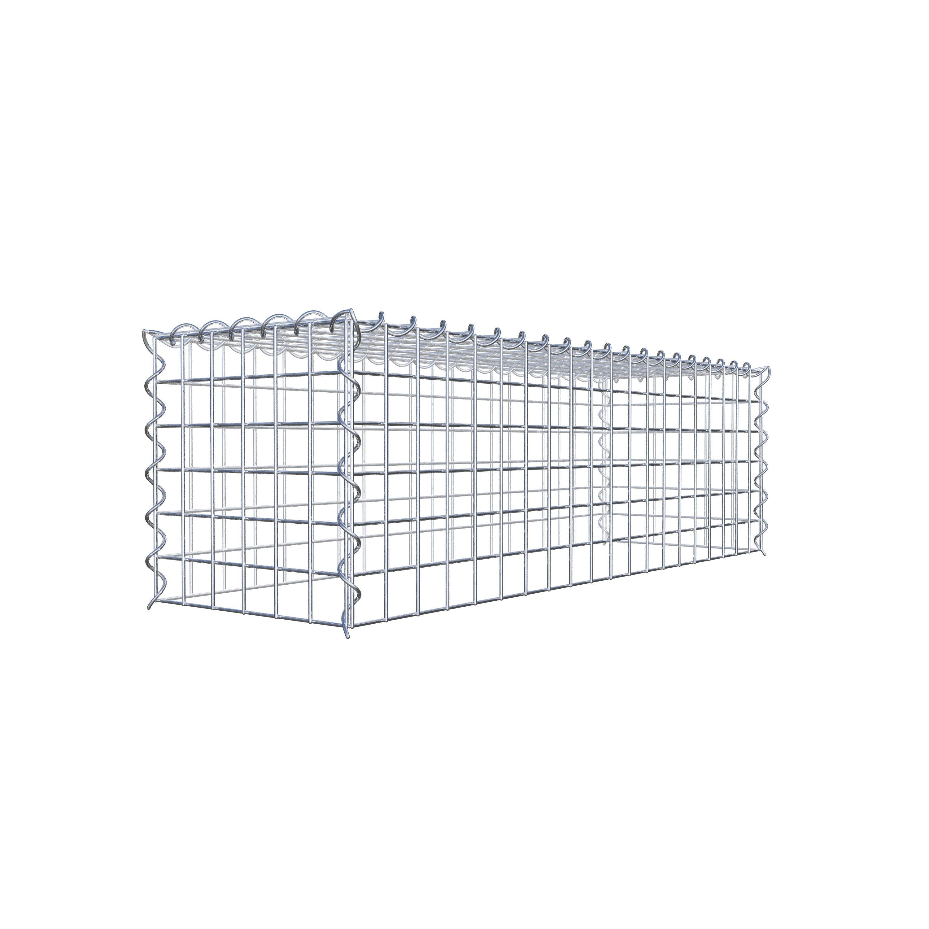 Gabion rapporté type 3 100 cm x 30 cm x 30 cm (L x H x P), mailles 5 cm x 5 cm, spirale