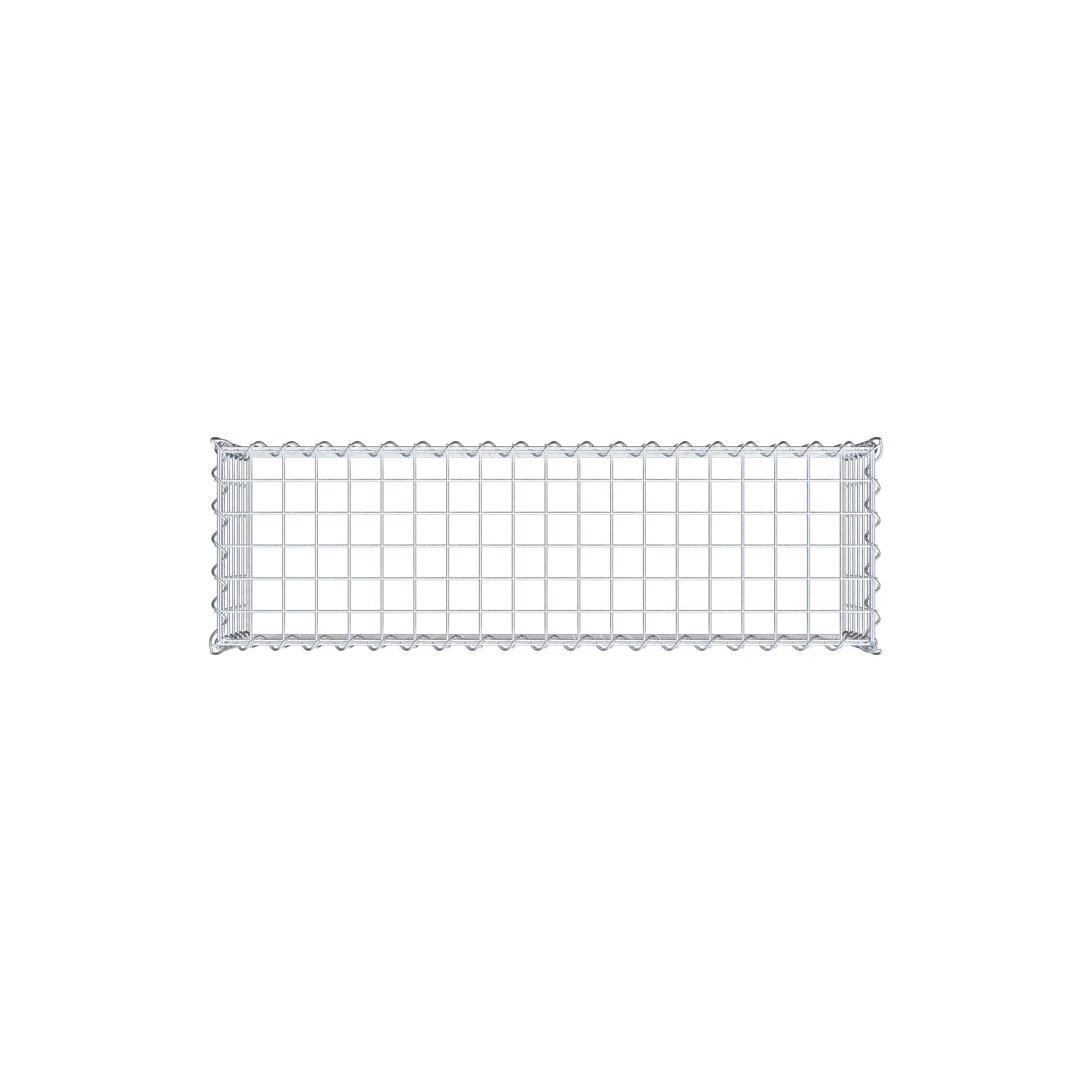 Gabion rapporté type 3 100 cm x 30 cm x 30 cm (L x H x P), mailles 5 cm x 5 cm, spirale