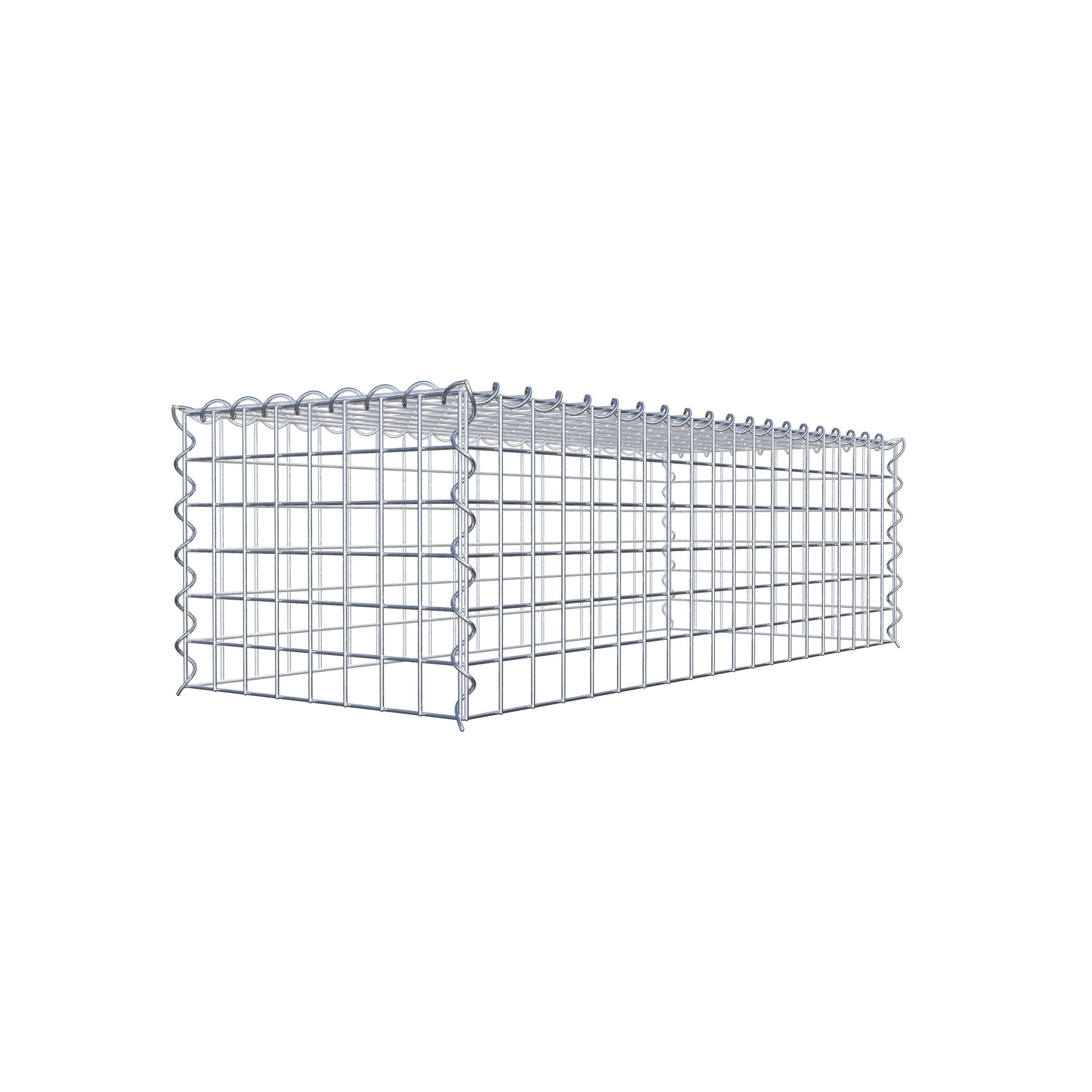 Extra gabion typ 3 100 cm x 30 cm x 40 cm (L x H x D), maskstorlek 5 cm x 5 cm, spiral