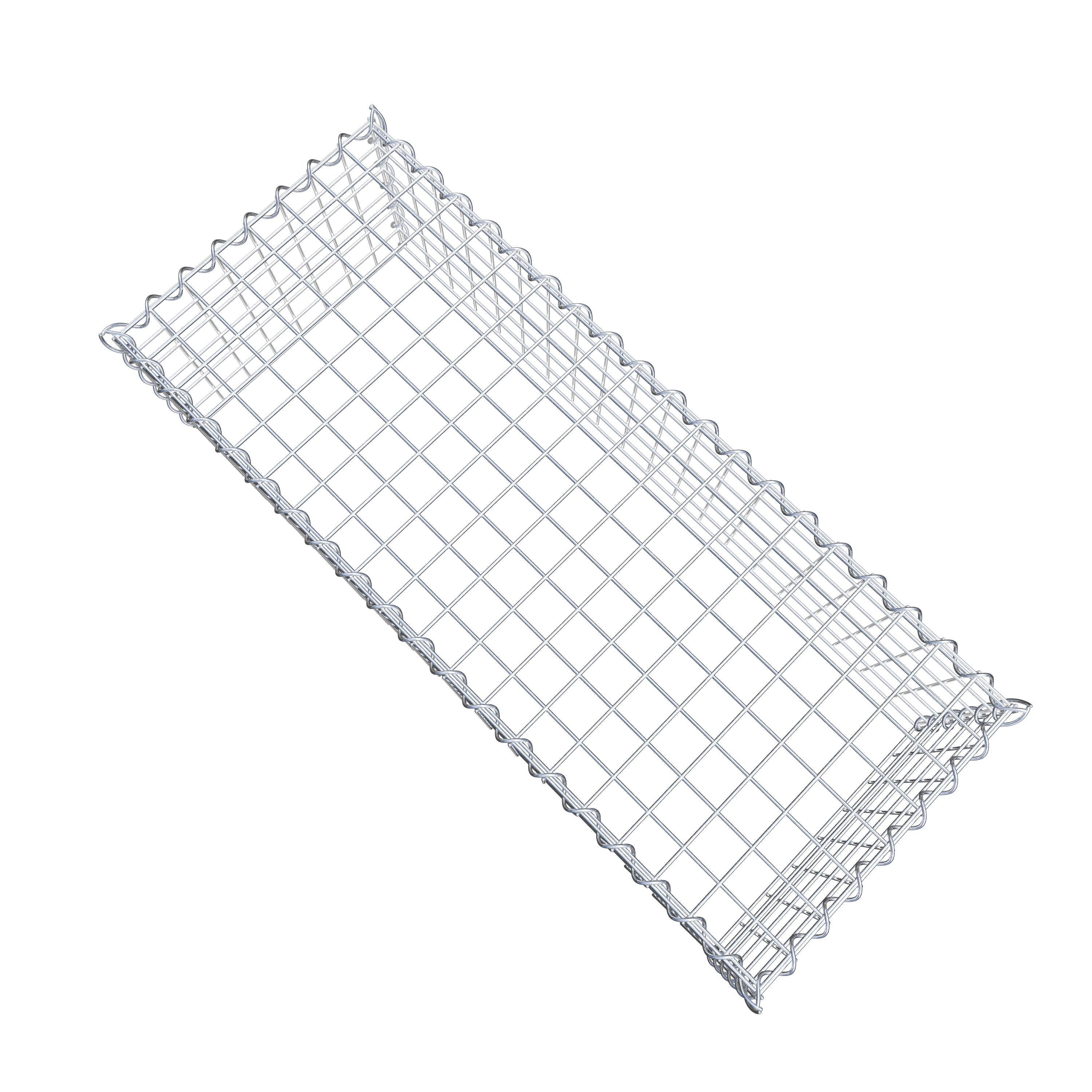 Gabion rapporté type 3 100 cm x 30 cm x 40 cm (L x H x P), mailles 5 cm x 5 cm, spirale