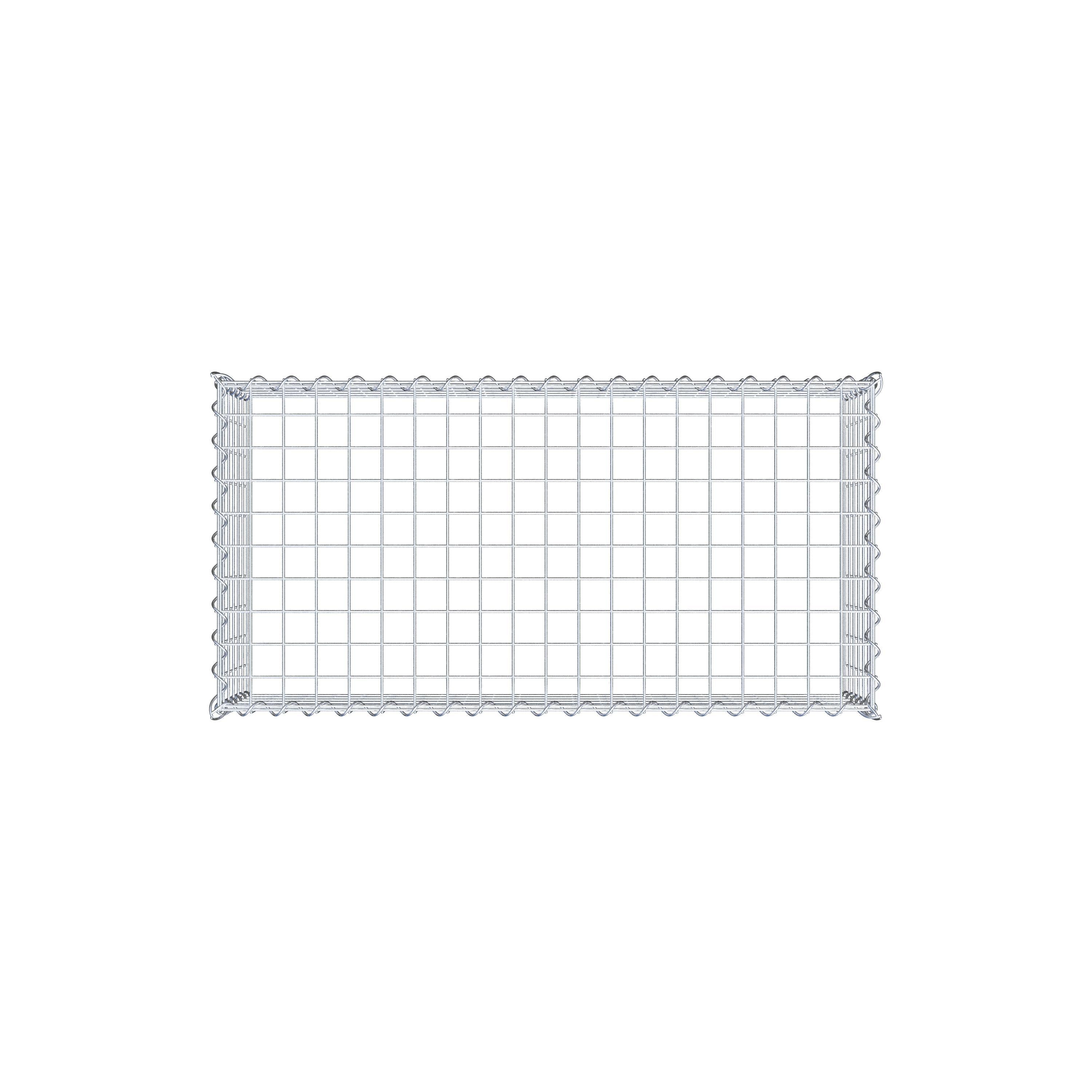 Gabion rapporté type 3 100 cm x 30 cm x 50 cm (L x H x P), mailles 5 cm x 5 cm, spirale