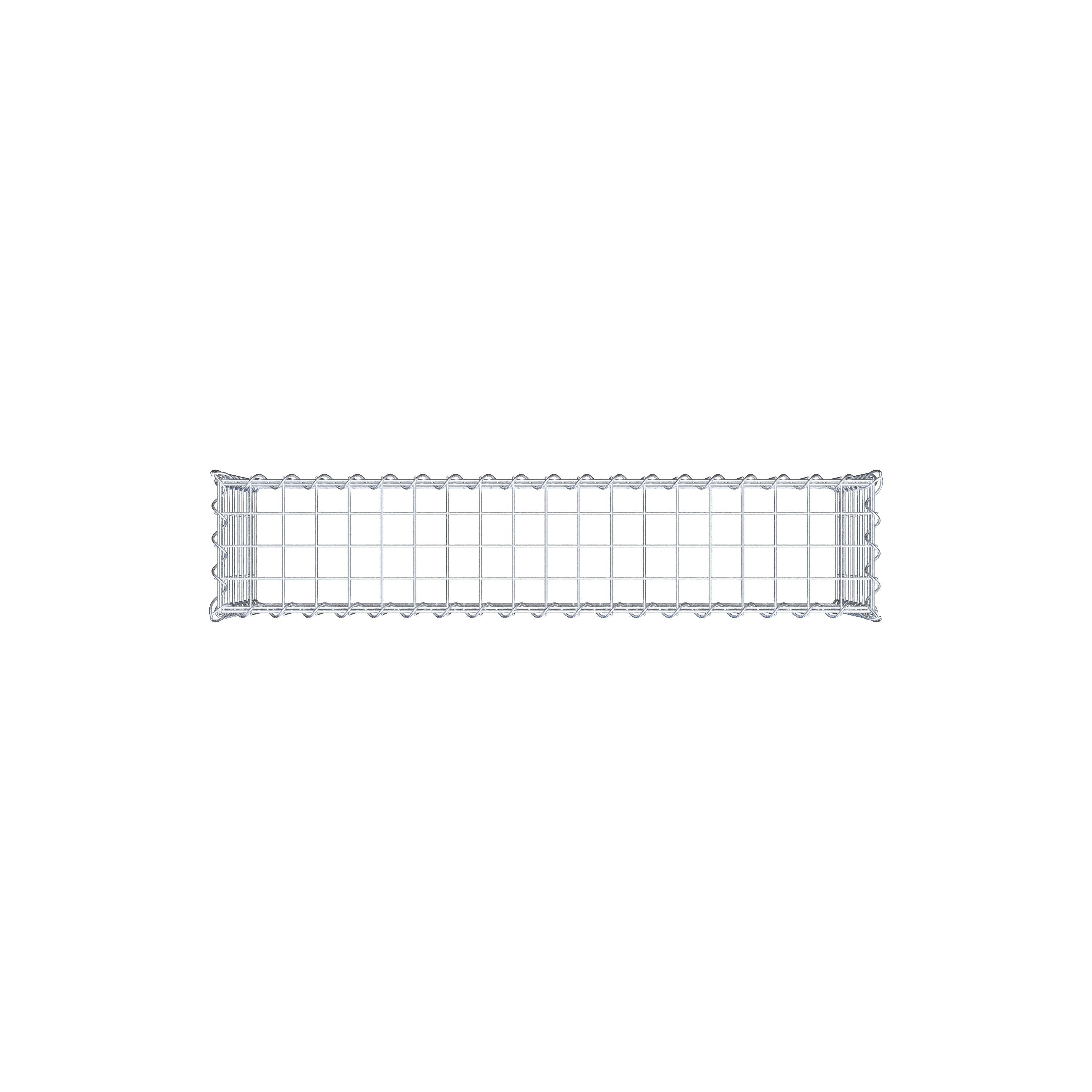 Gabion rapporté type 3 100 cm x 40 cm x 20 cm (L x H x P), mailles 5 cm x 5 cm, spirale