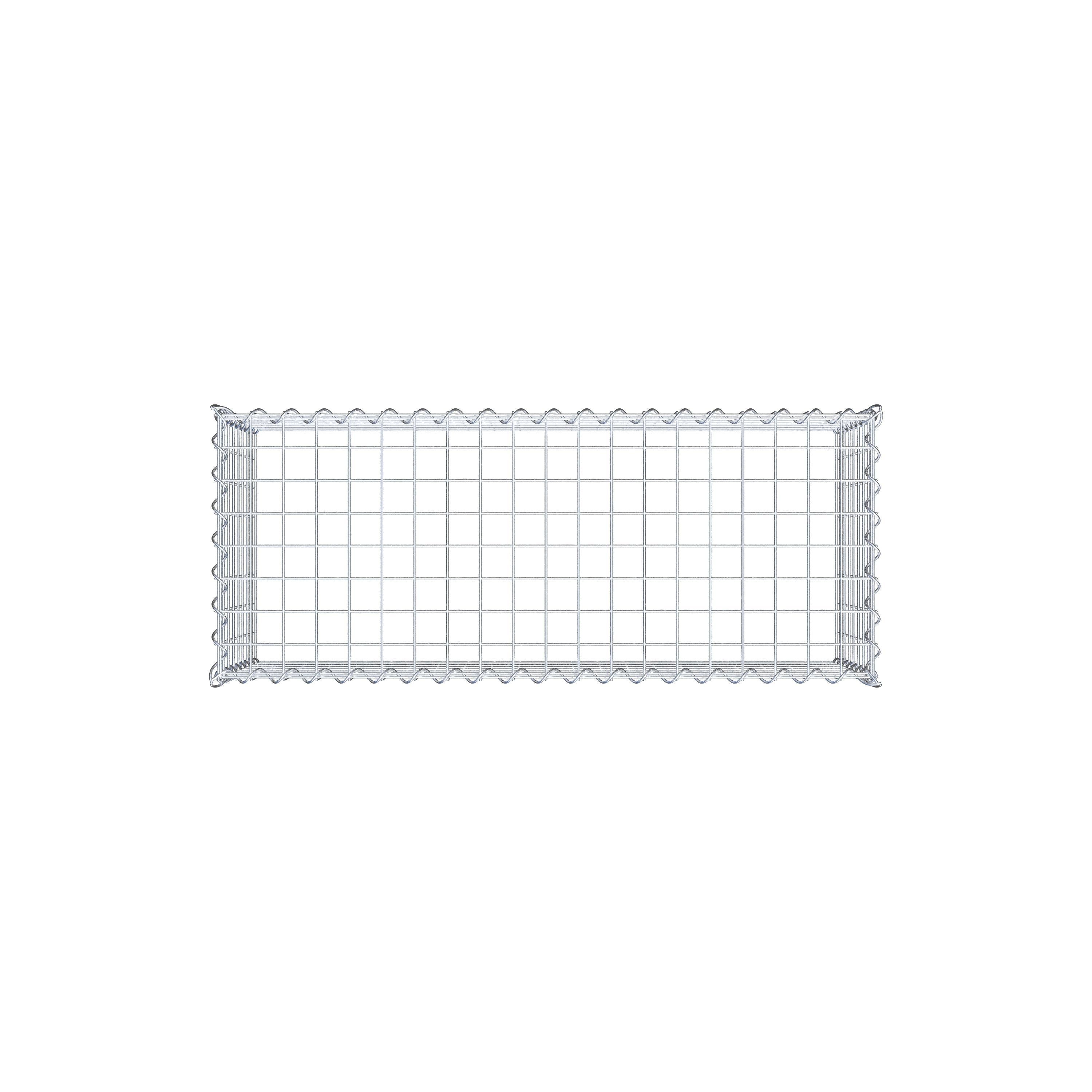 Gabion rapporté type 3 100 cm x 40 cm x 40 cm (L x H x P), mailles 5 cm x 5 cm, spirale