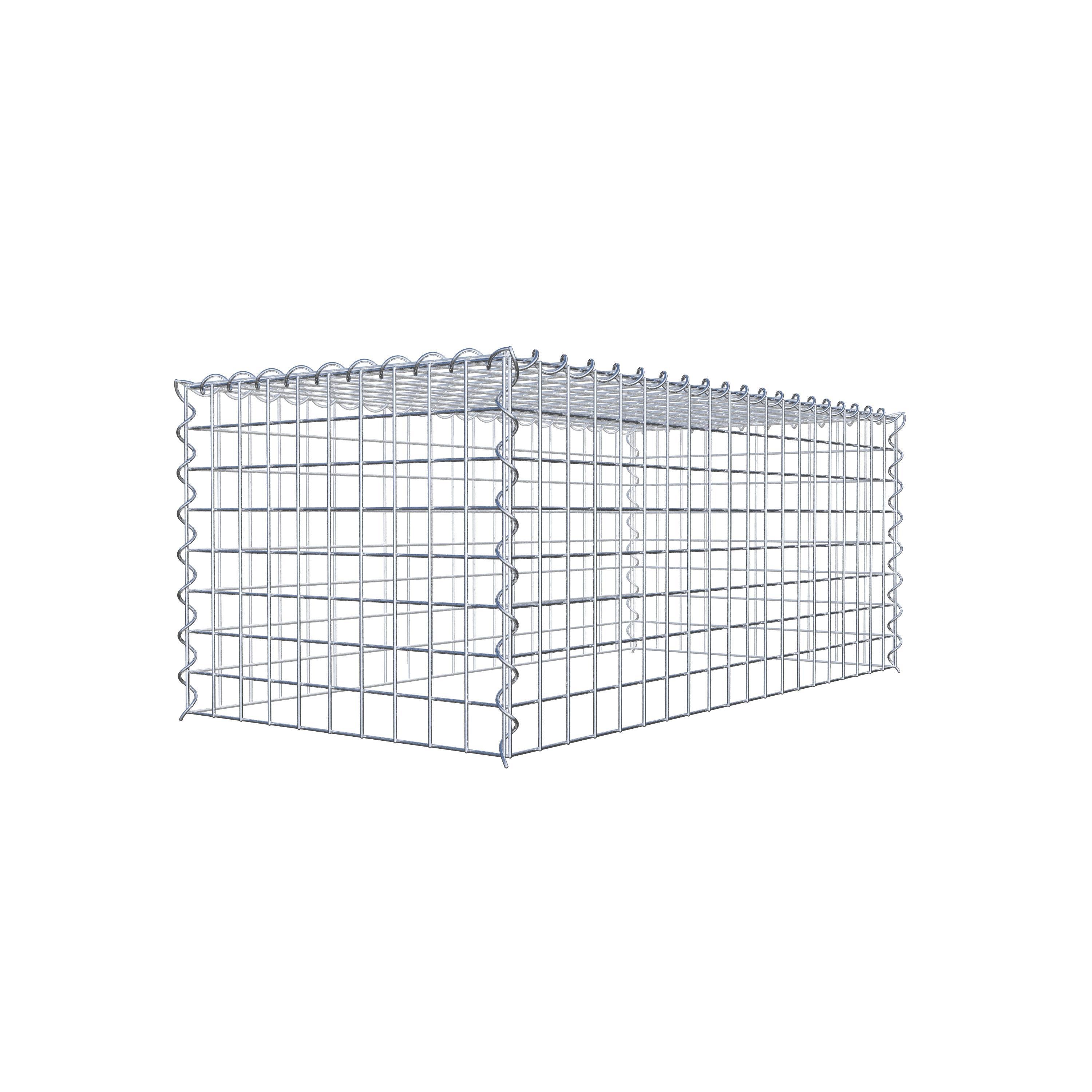 Extra gabion typ 3 100 cm x 40 cm x 50 cm (L x H x D), maskstorlek 5 cm x 5 cm, spiral