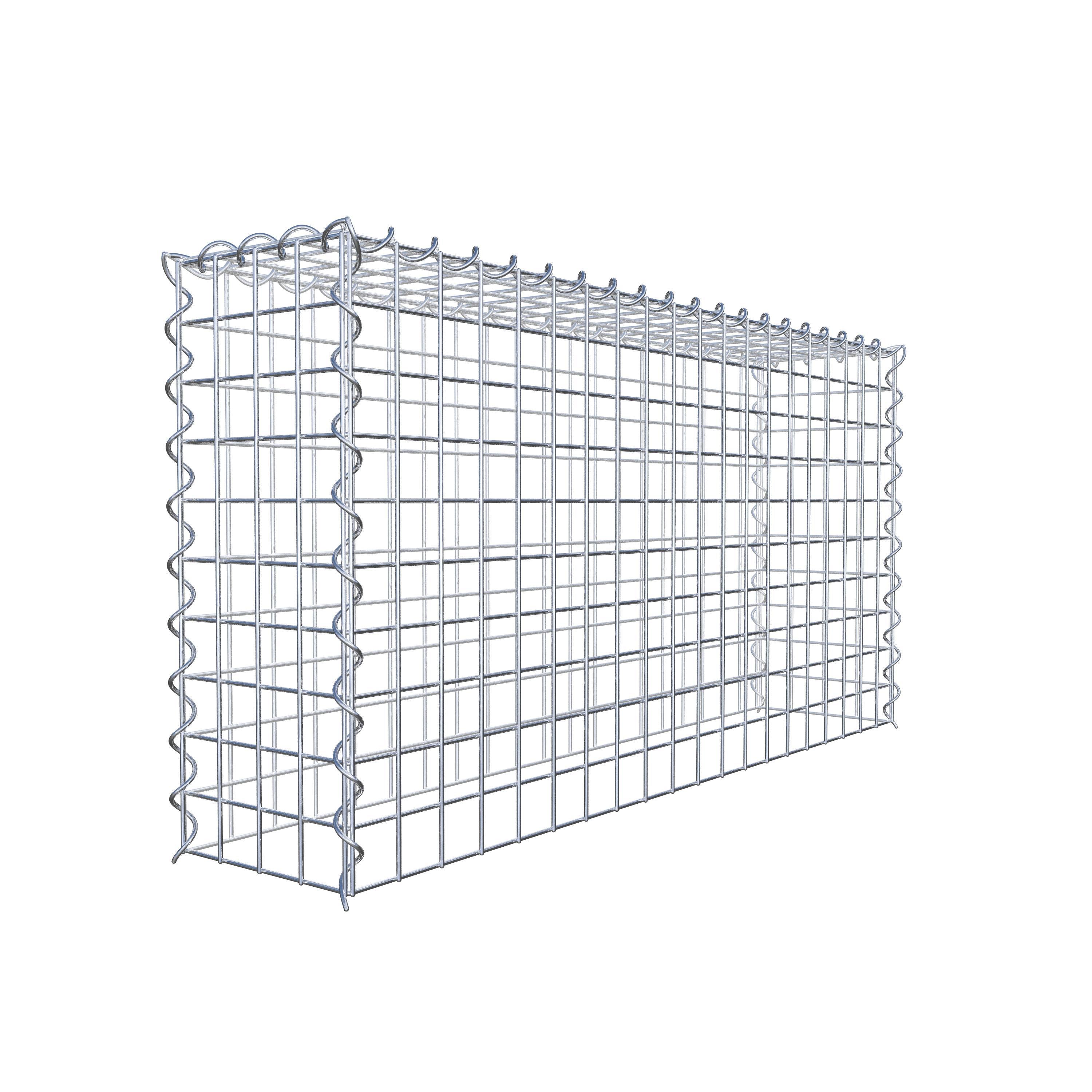 Add-on schanskorf type 3 100 cm x 50 cm x 20 cm (L x H x D), maaswijdte 5 cm x 5 cm, spiraalvormig