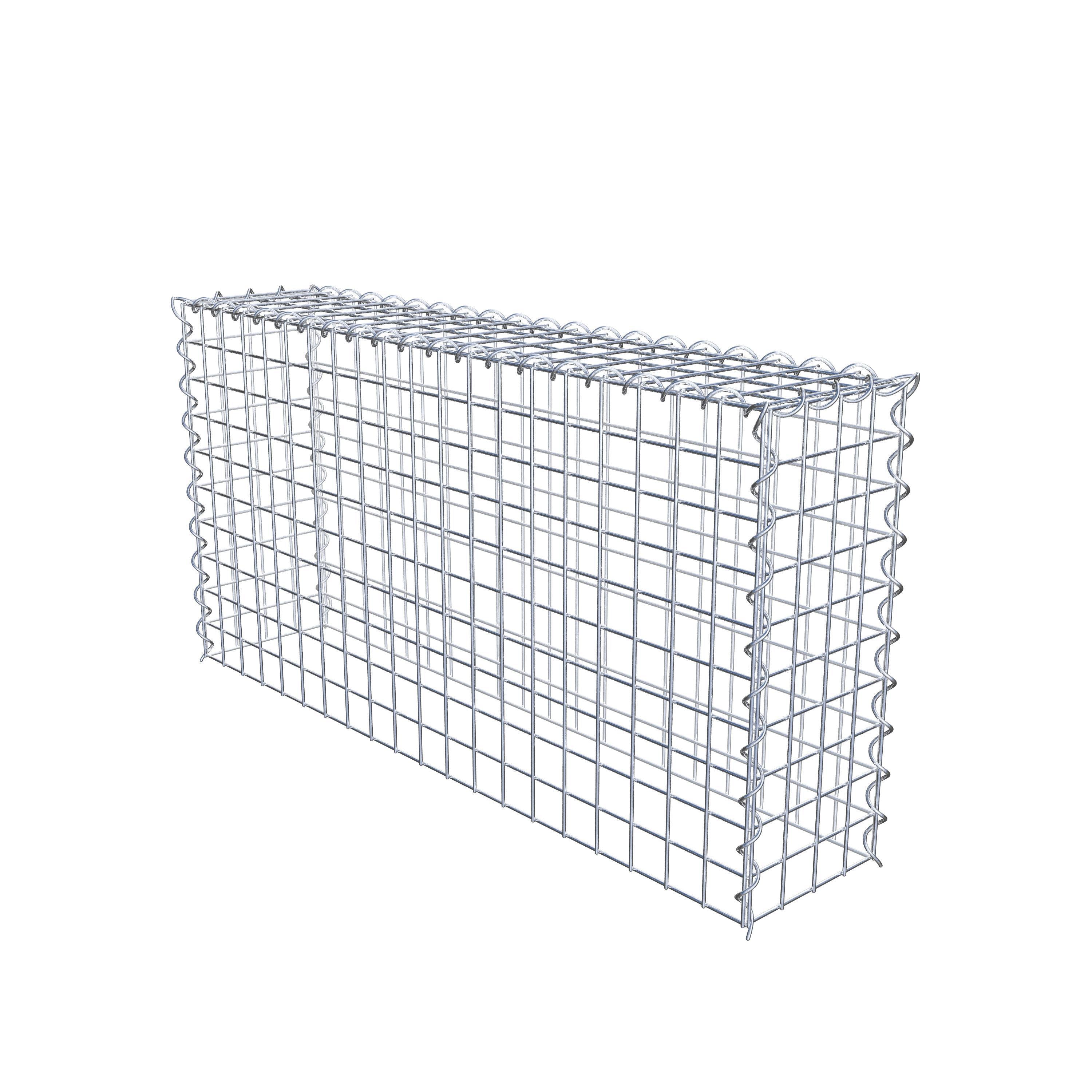 Gabião Tipo 3 100 cm x 50 cm x 20 cm (C x A x P), malhagem 5 cm x 5 cm, espiral