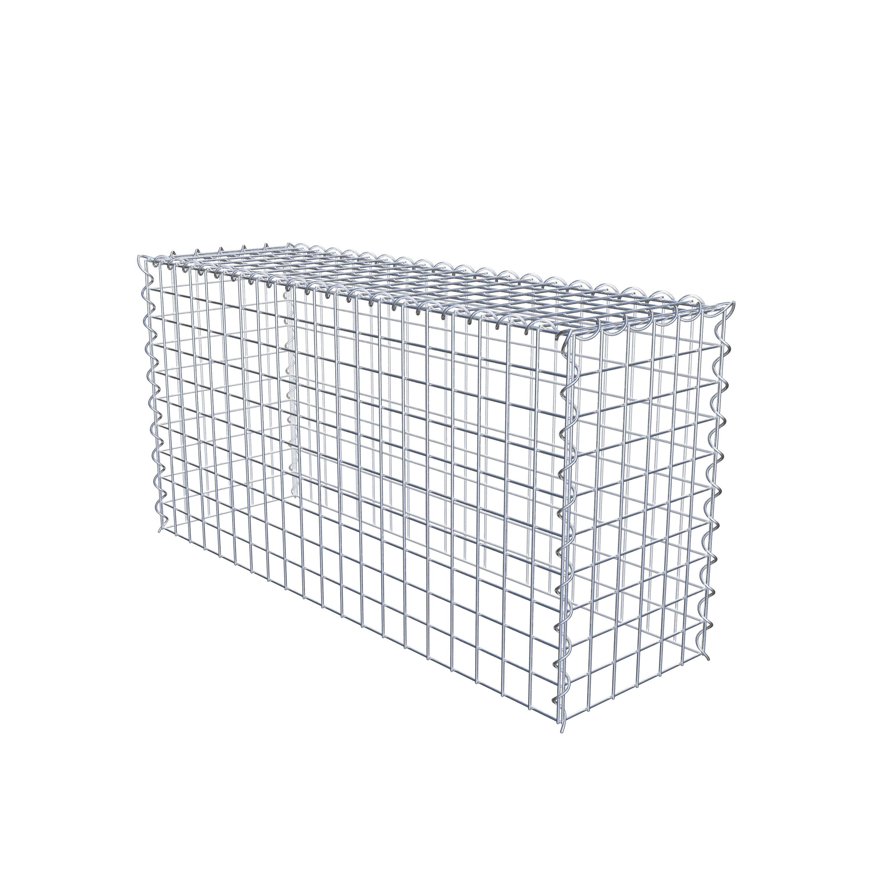 Påväxt gabion typ 3 100 cm x 50 cm x 30 cm (L x H x D), maskstorlek 5 cm x 5 cm, spiral