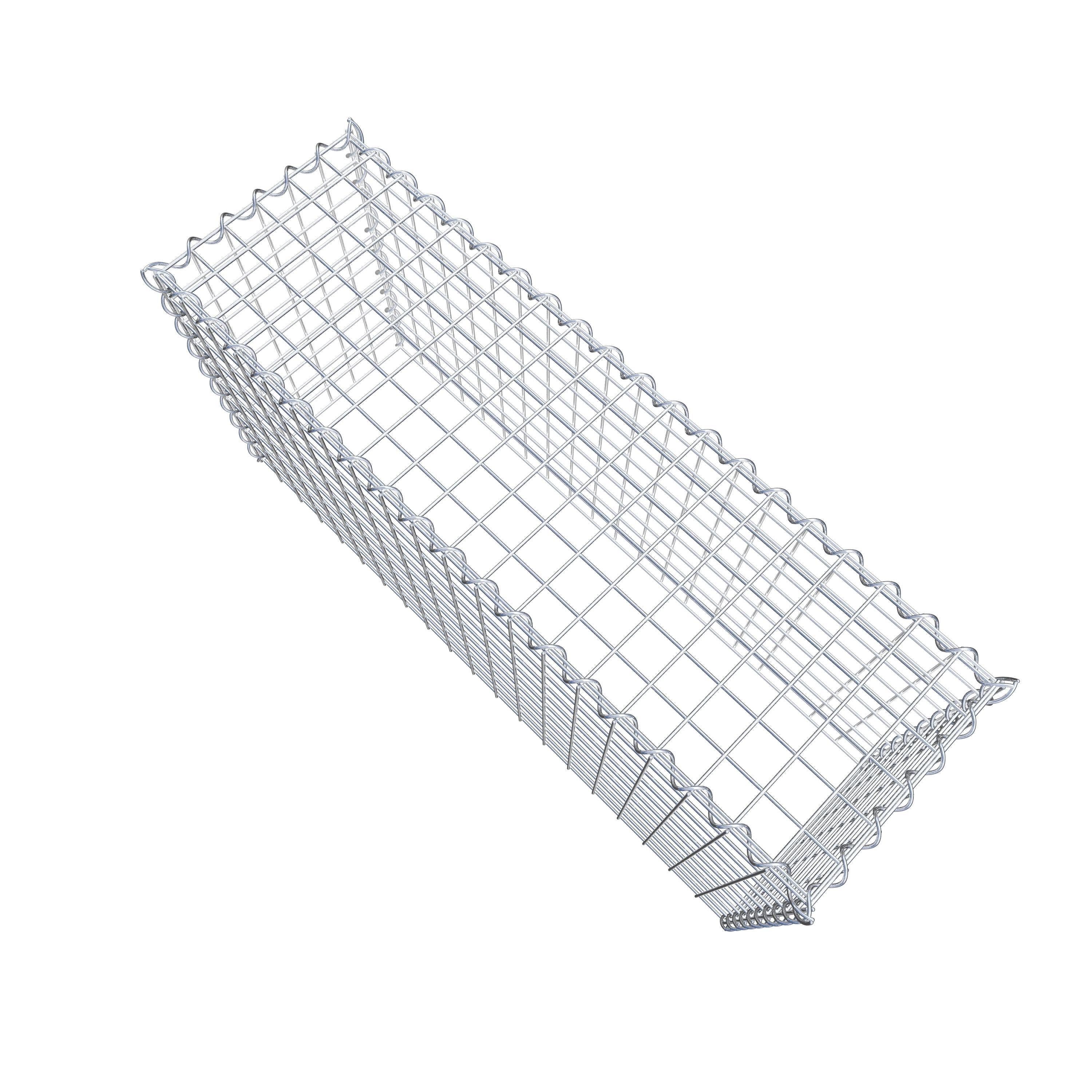 Gabion rapporté type 3 100 cm x 50 cm x 30 cm (L x H x P), mailles 5 cm x 5 cm, spirale