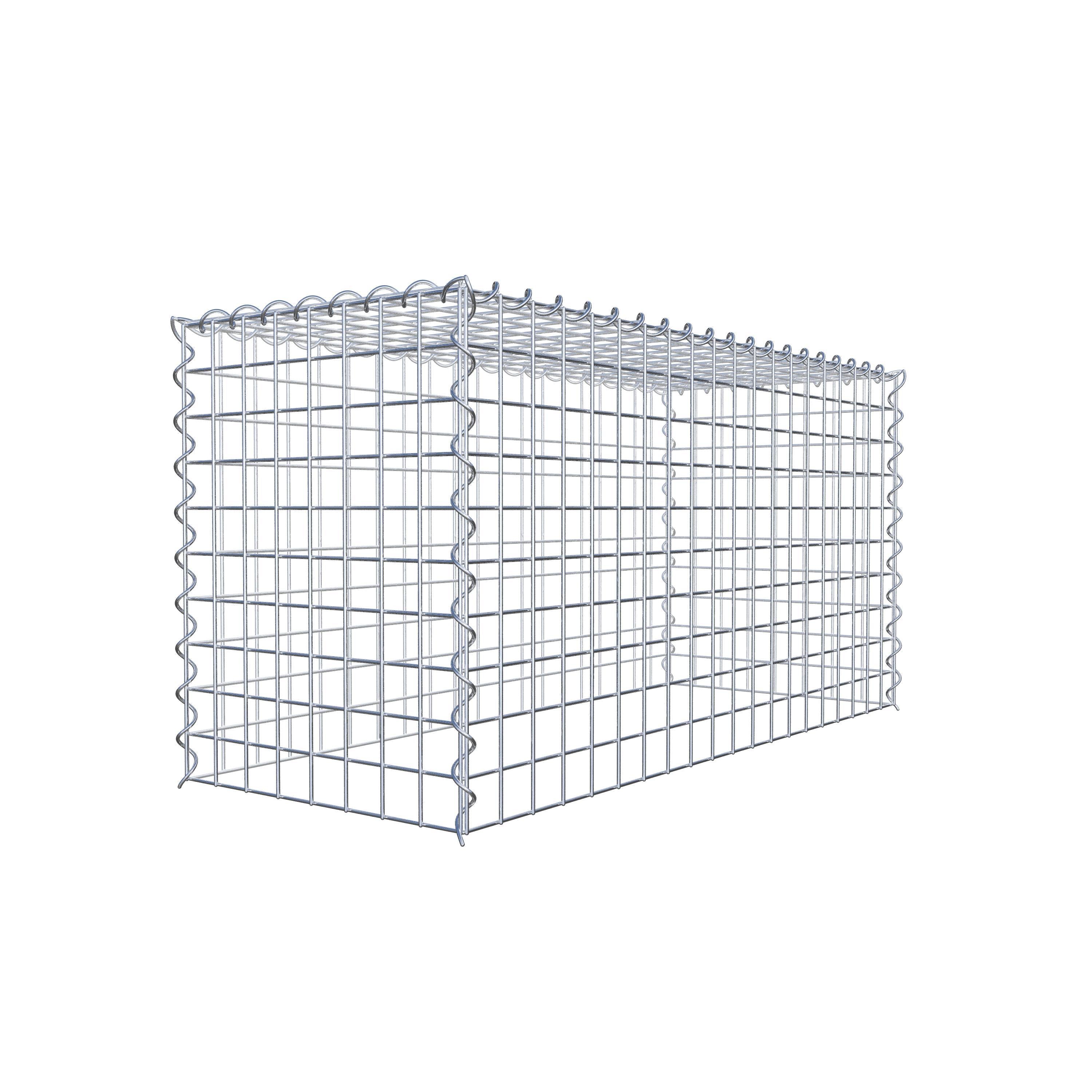 Gabion rapporté type 3 100 cm x 50 cm x 40 cm (L x H x P), mailles 5 cm x 5 cm, spirale