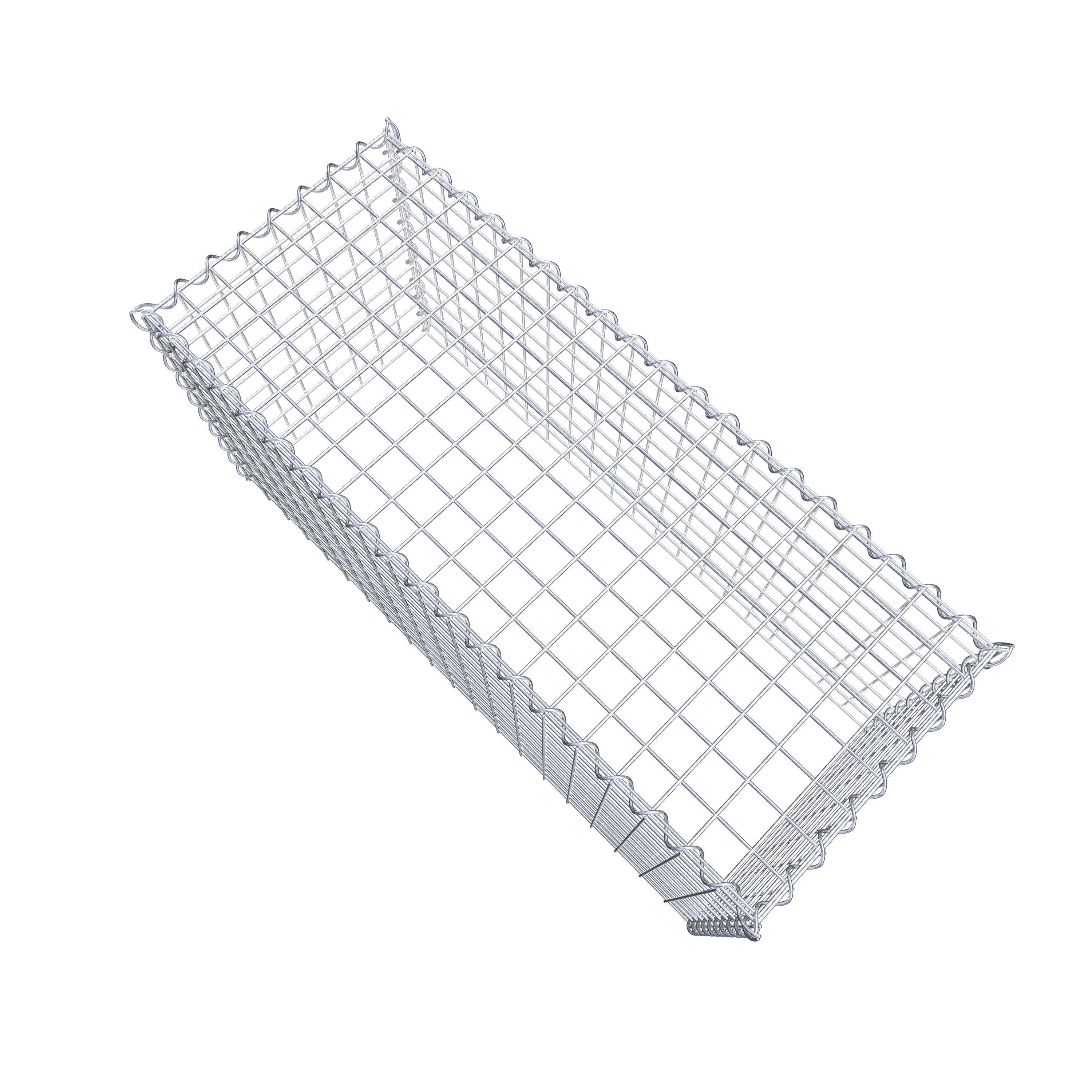 Gabion rapporté type 3 100 cm x 50 cm x 40 cm (L x H x P), mailles 5 cm x 5 cm, spirale