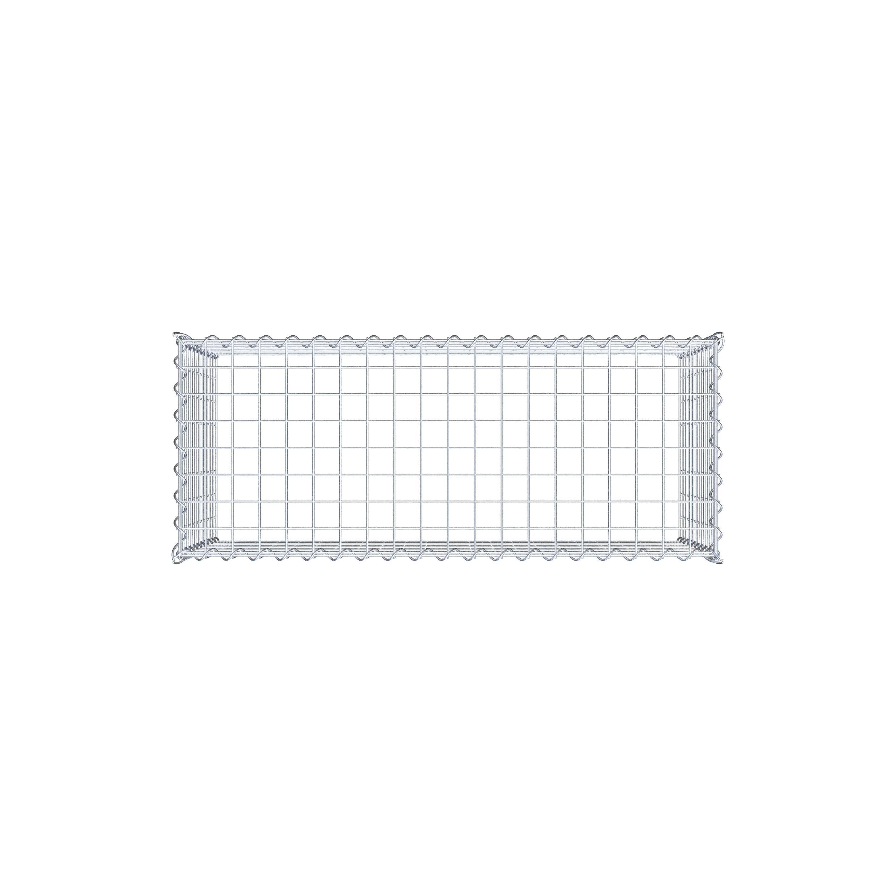 Gabion rapporté type 3 100 cm x 50 cm x 40 cm (L x H x P), mailles 5 cm x 5 cm, spirale