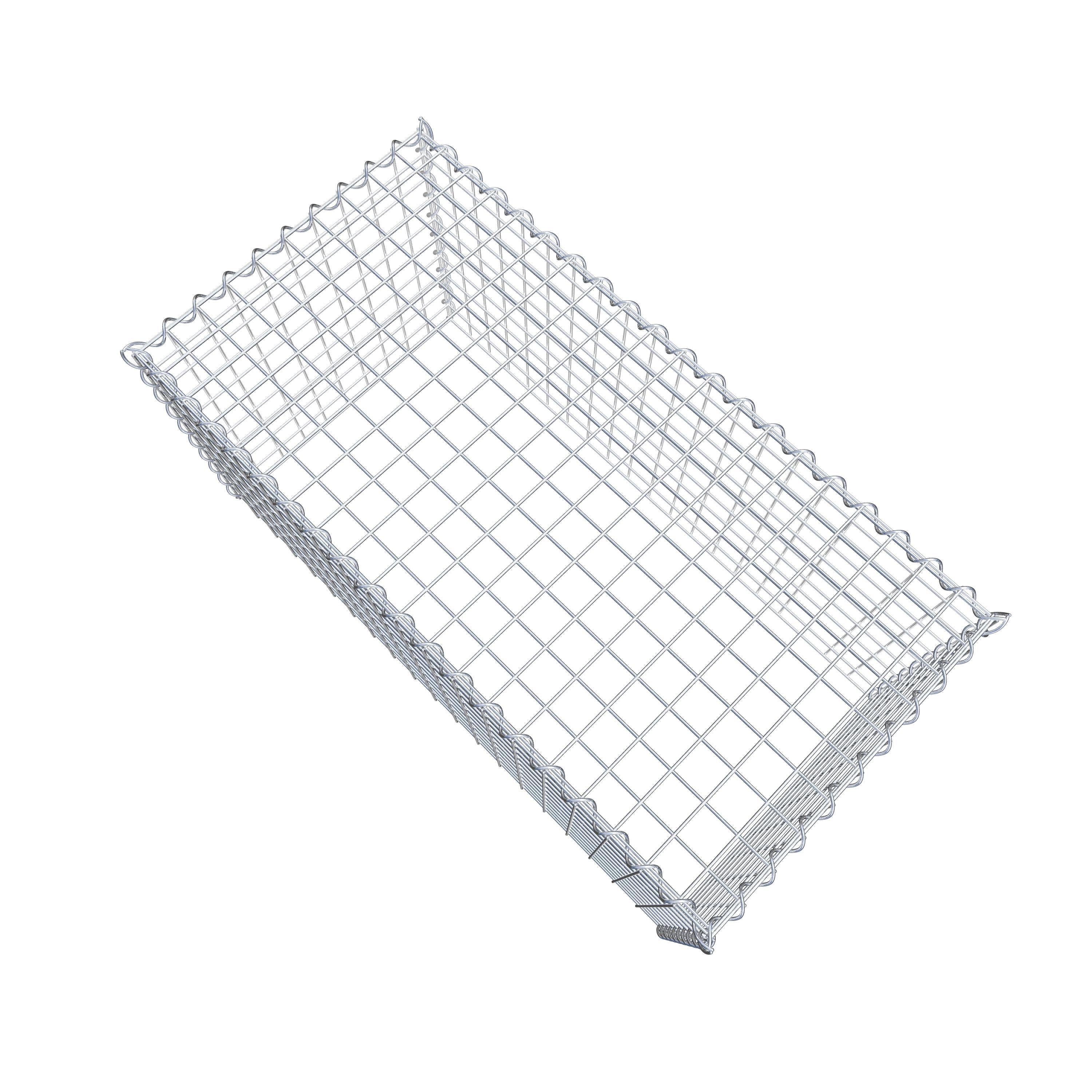 Gabion rapporté type 3 100 cm x 50 cm x 50 cm (L x H x P), mailles 5 cm x 5 cm, spirale