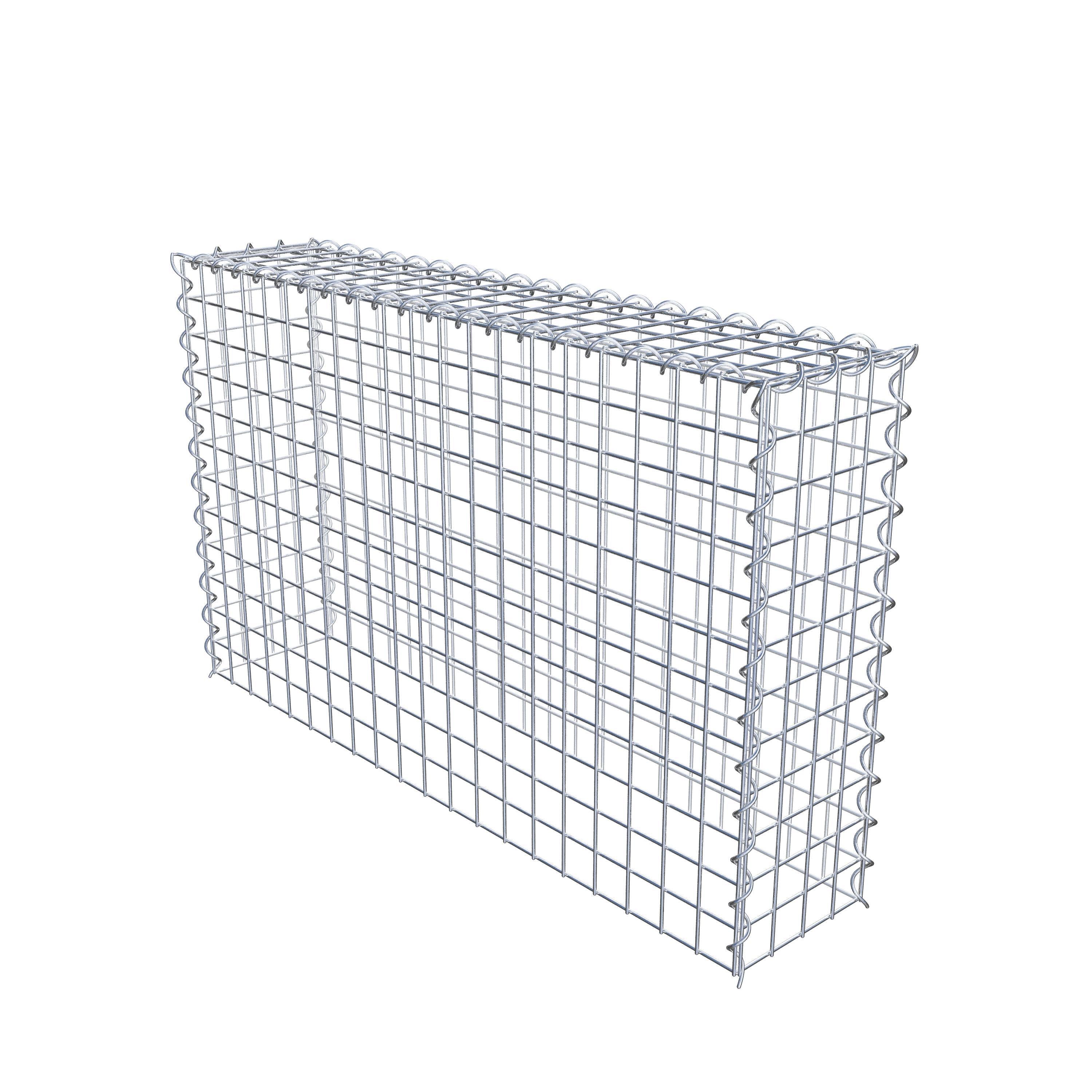 Add-on schanskorf type 3 100 cm x 60 cm x 20 cm (L x H x D), maaswijdte 5 cm x 5 cm, spiraalvormig