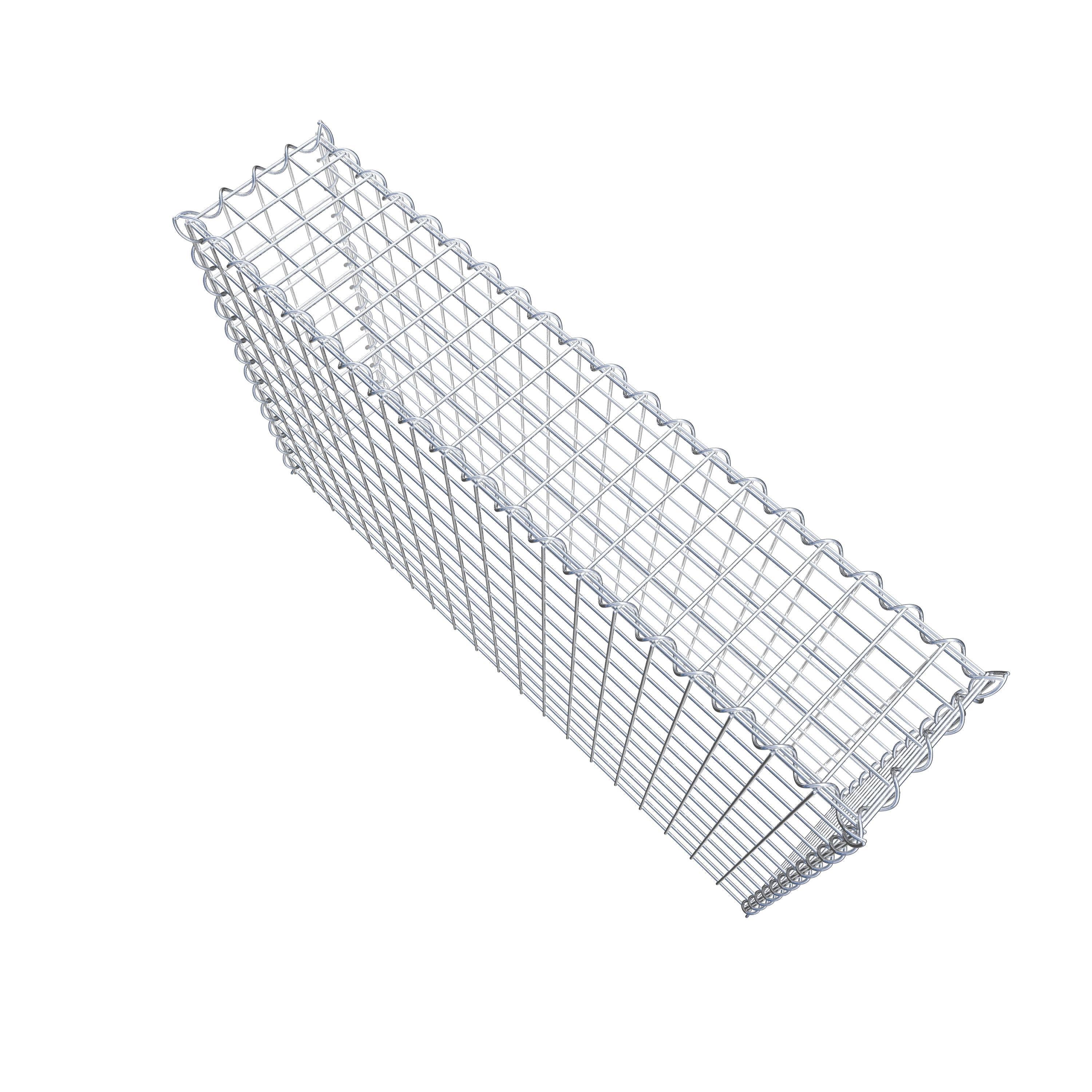 Gabion rapporté type 3 100 cm x 60 cm x 20 cm (L x H x P), mailles 5 cm x 5 cm, spirale