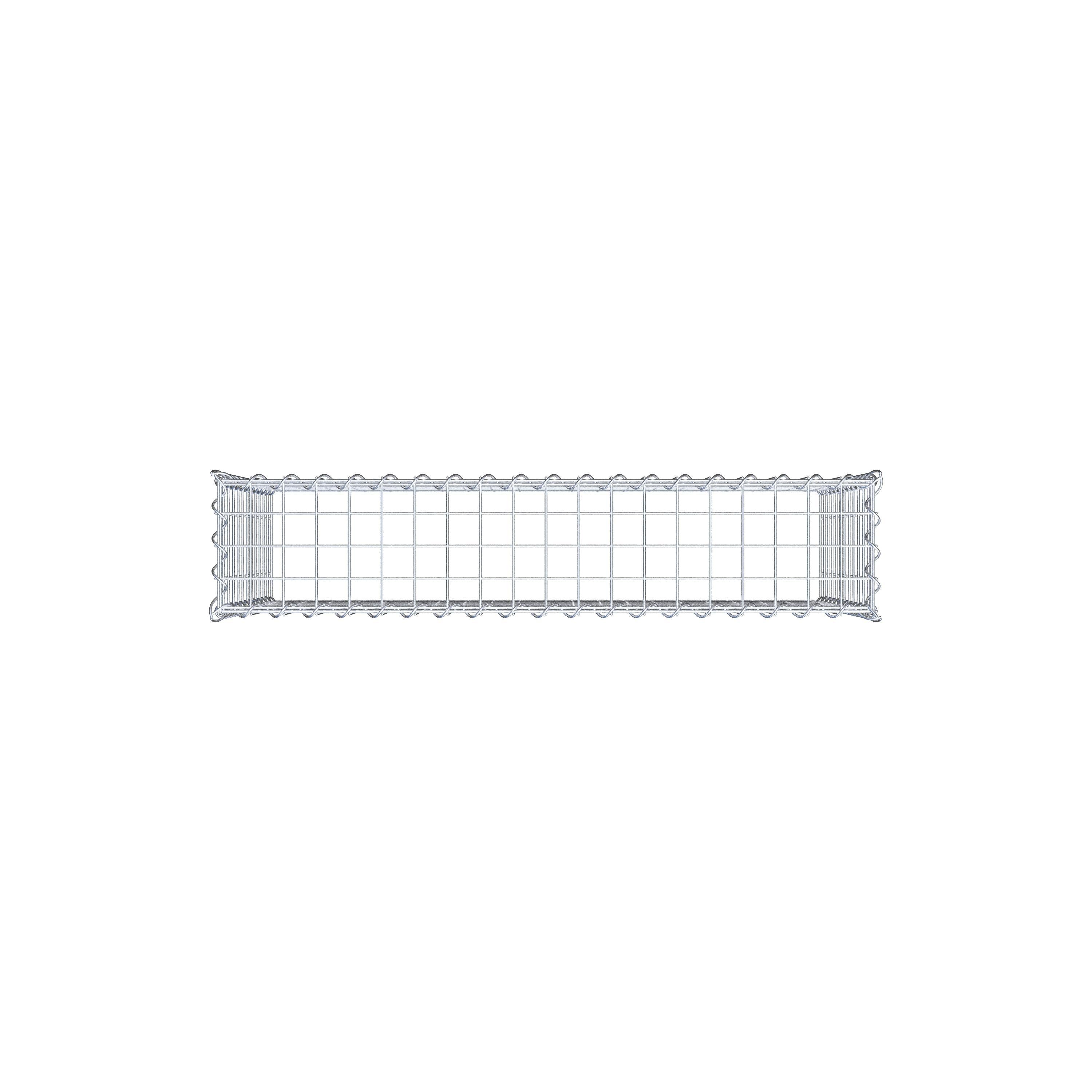 Add-on schanskorf type 3 100 cm x 60 cm x 20 cm (L x H x D), maaswijdte 5 cm x 5 cm, spiraalvormig