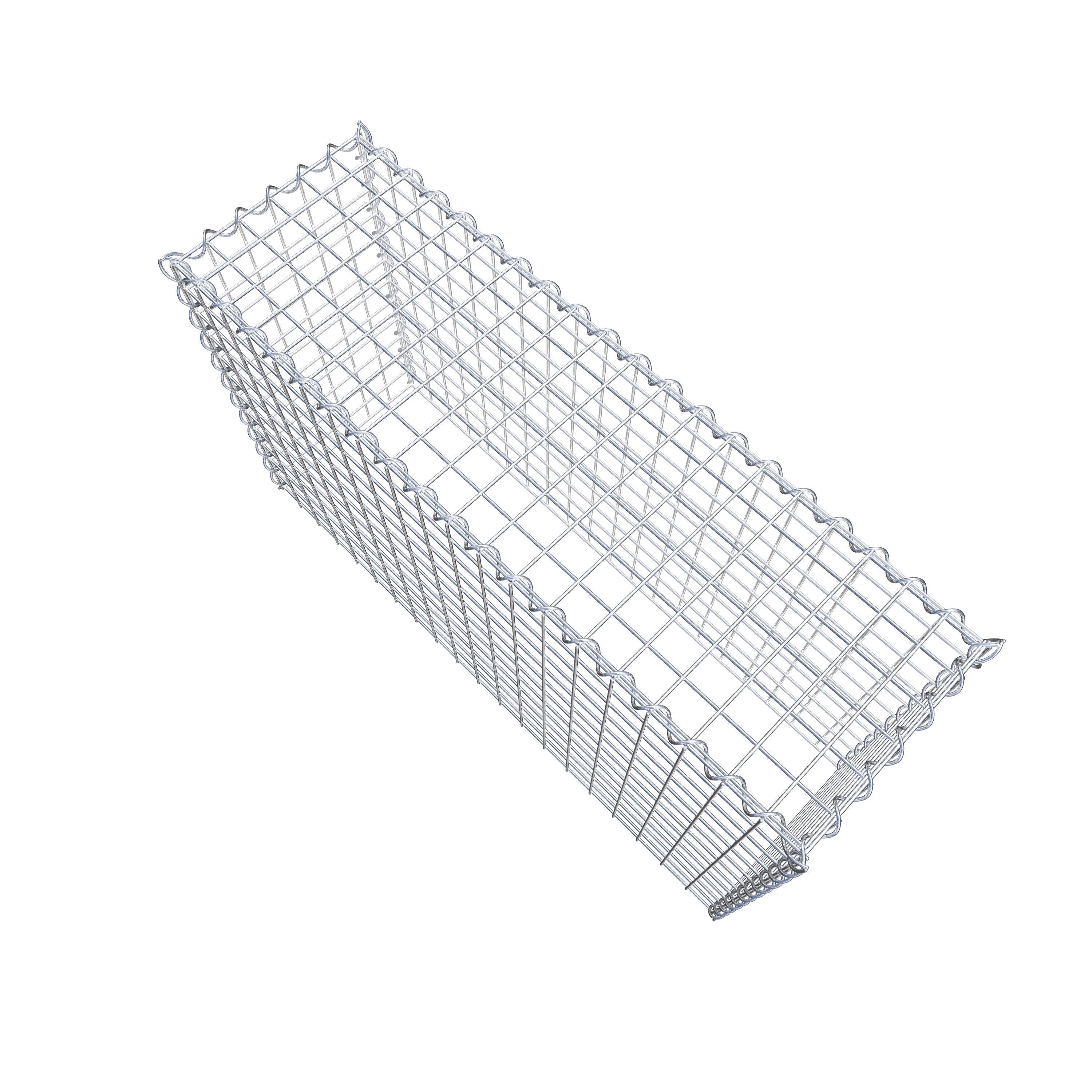 Grown-on gabion type 3 100 cm x 60 cm x 30 cm (L x H x D), mesh size 5 cm x 5 cm, spiral