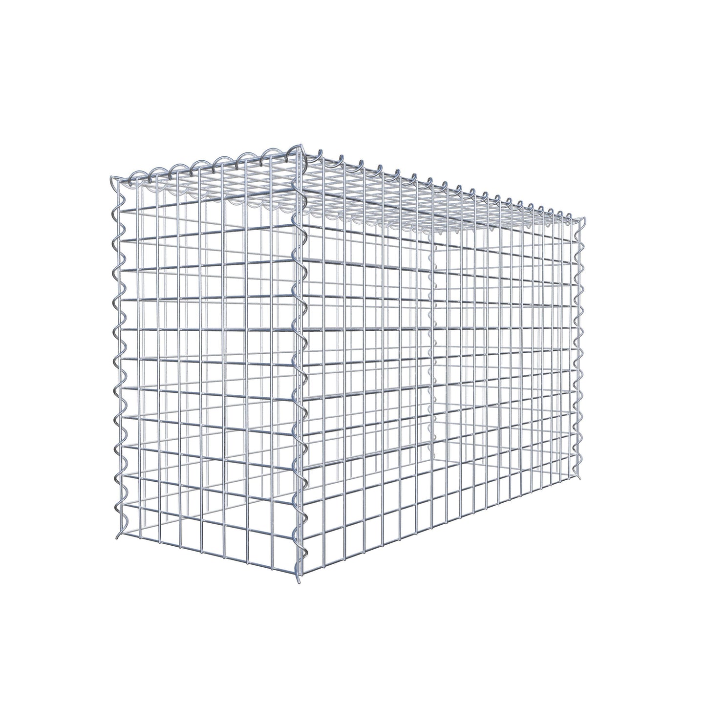 Gabion rapporté type 3 100 cm x 60 cm x 40 cm (L x H x P), mailles 5 cm x 5 cm, spirale