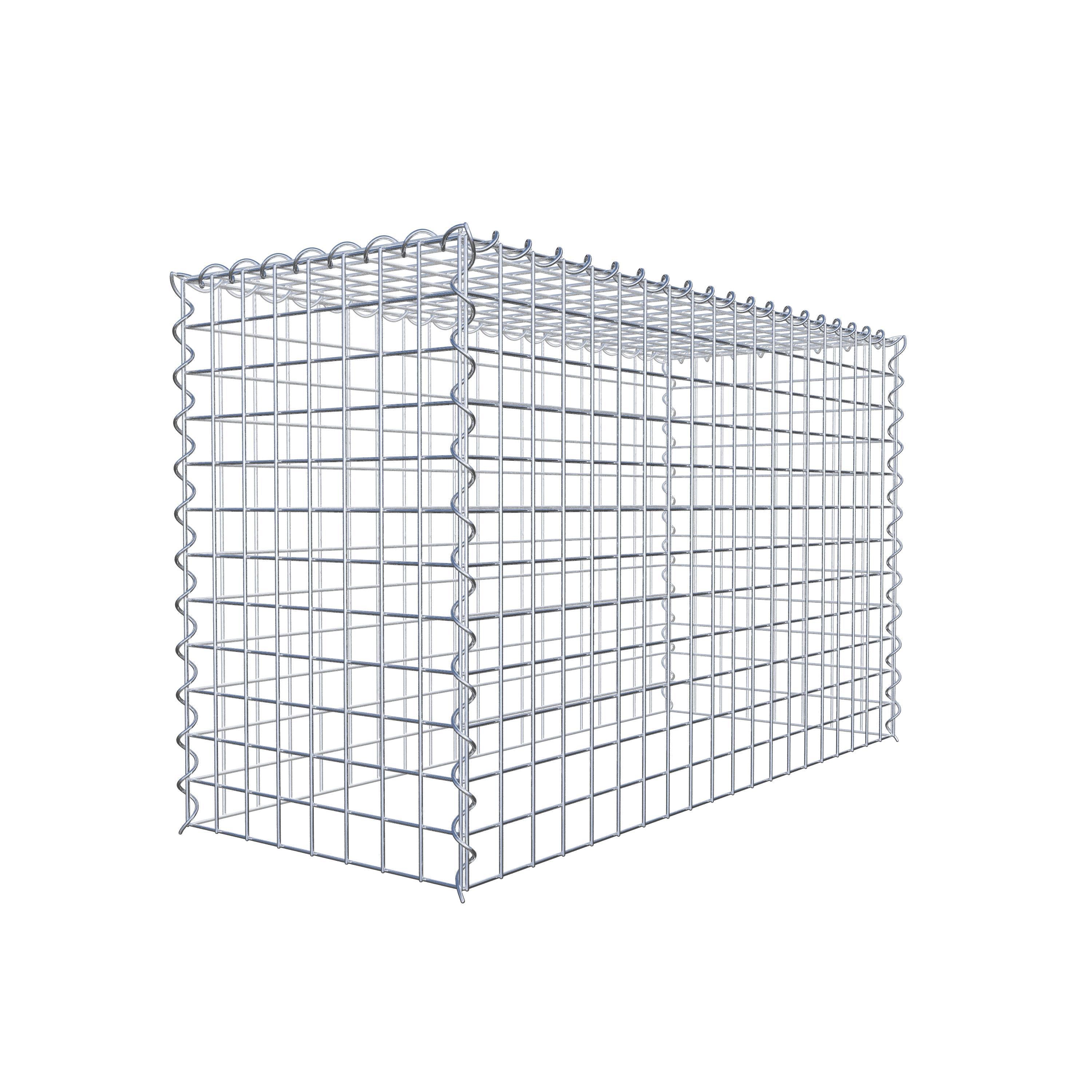 Extra gabion typ 3 100 cm x 60 cm x 40 cm (L x H x D), maskstorlek 5 cm x 5 cm, spiral