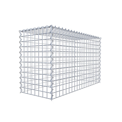 Gabion rapporté type 3 100 cm x 60 cm x 40 cm (L x H x P), mailles 5 cm x 5 cm, spirale