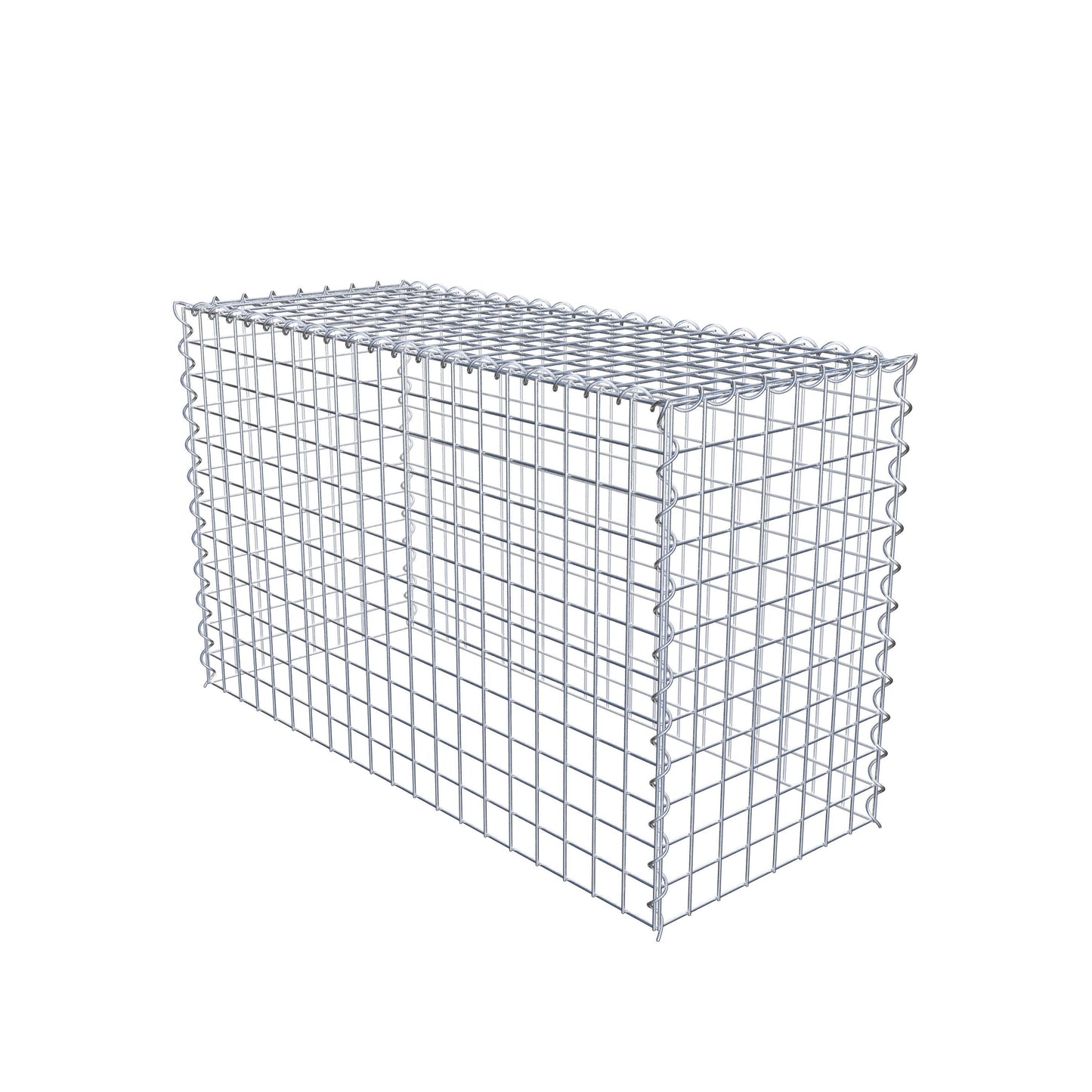 Gabion rapporté type 3 100 cm x 60 cm x 40 cm (L x H x P), mailles 5 cm x 5 cm, spirale