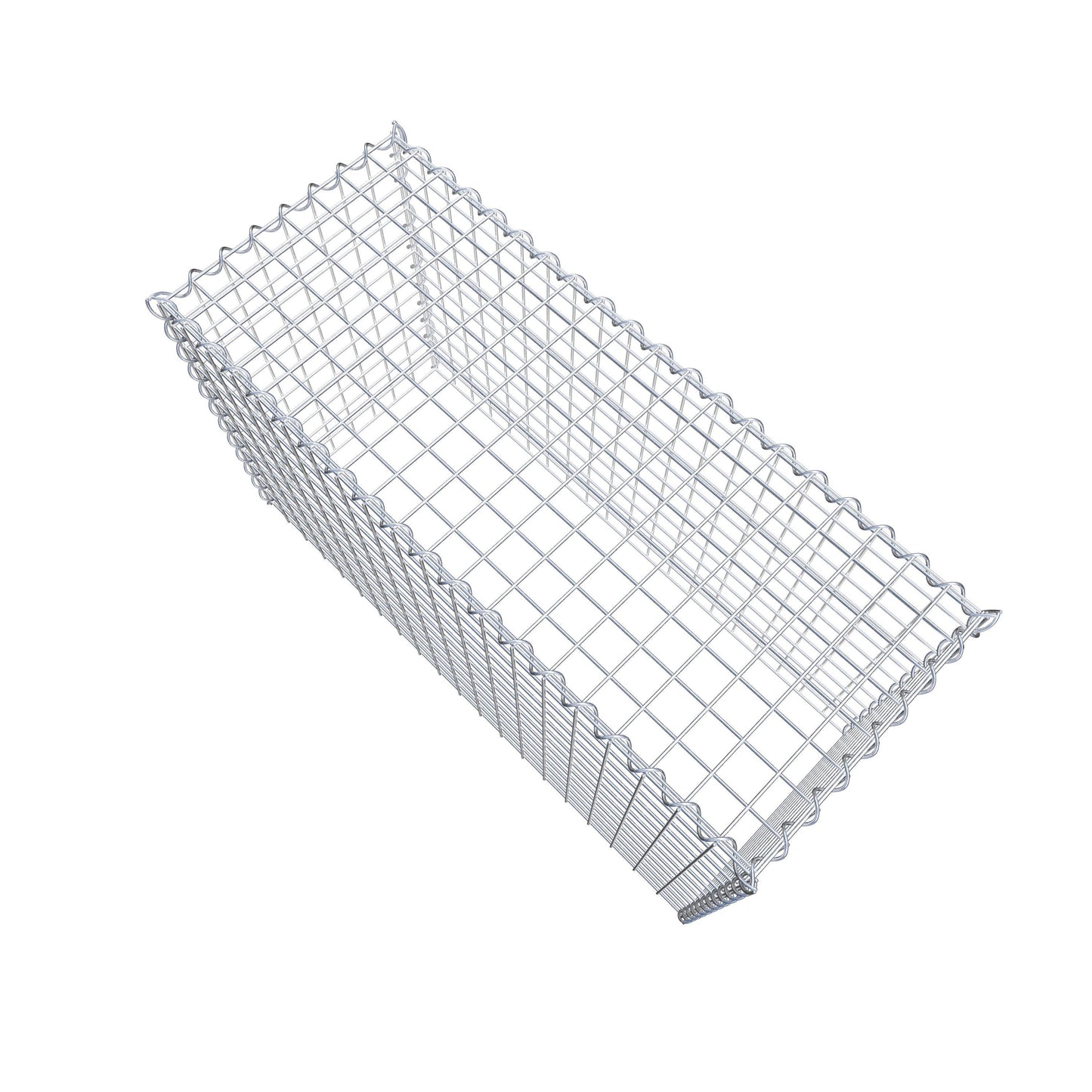 Gabion rapporté type 3 100 cm x 60 cm x 40 cm (L x H x P), mailles 5 cm x 5 cm, spirale
