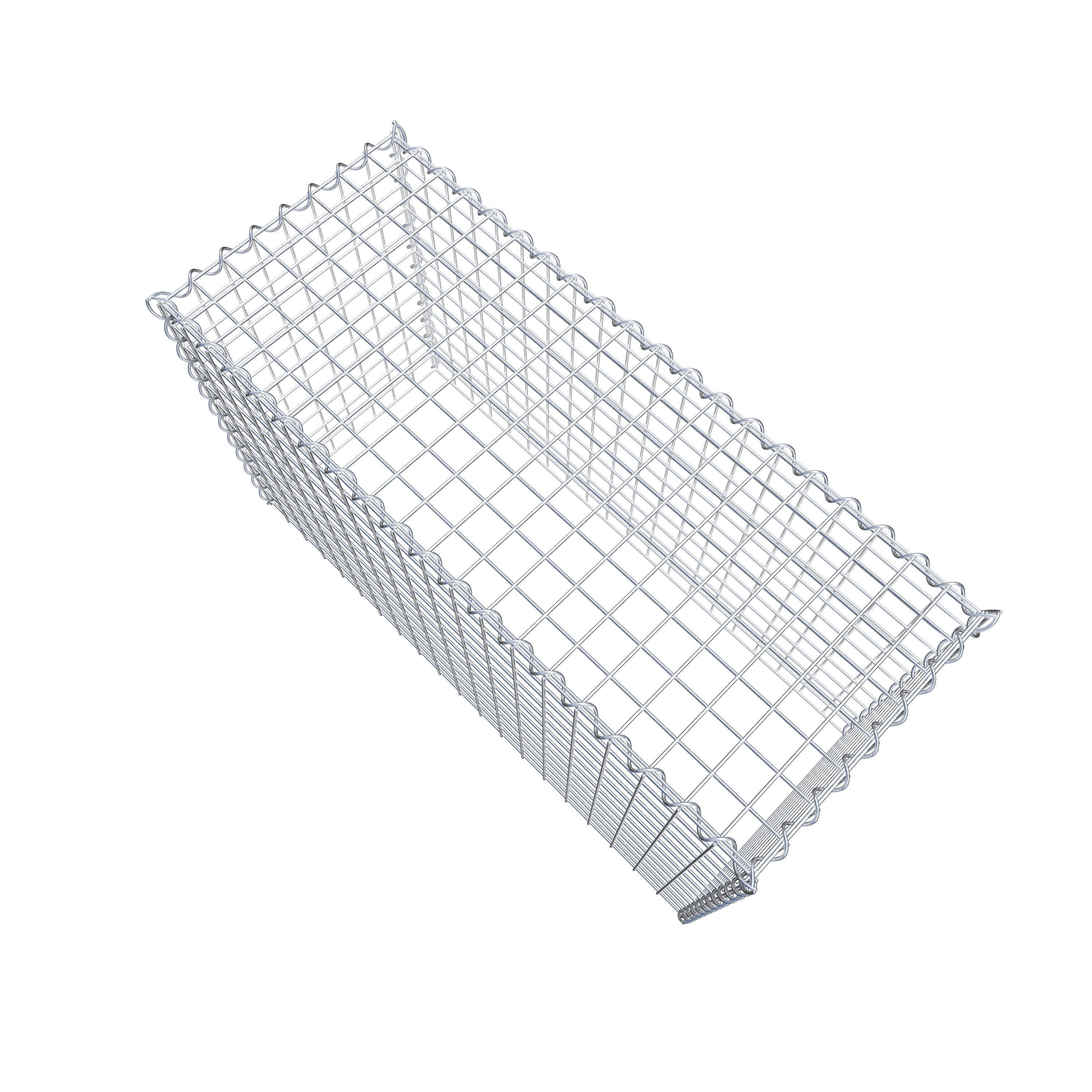 Add-on schanskorf type 3 100 cm x 60 cm x 40 cm (L x H x D), maaswijdte 5 cm x 5 cm, spiraalvormig