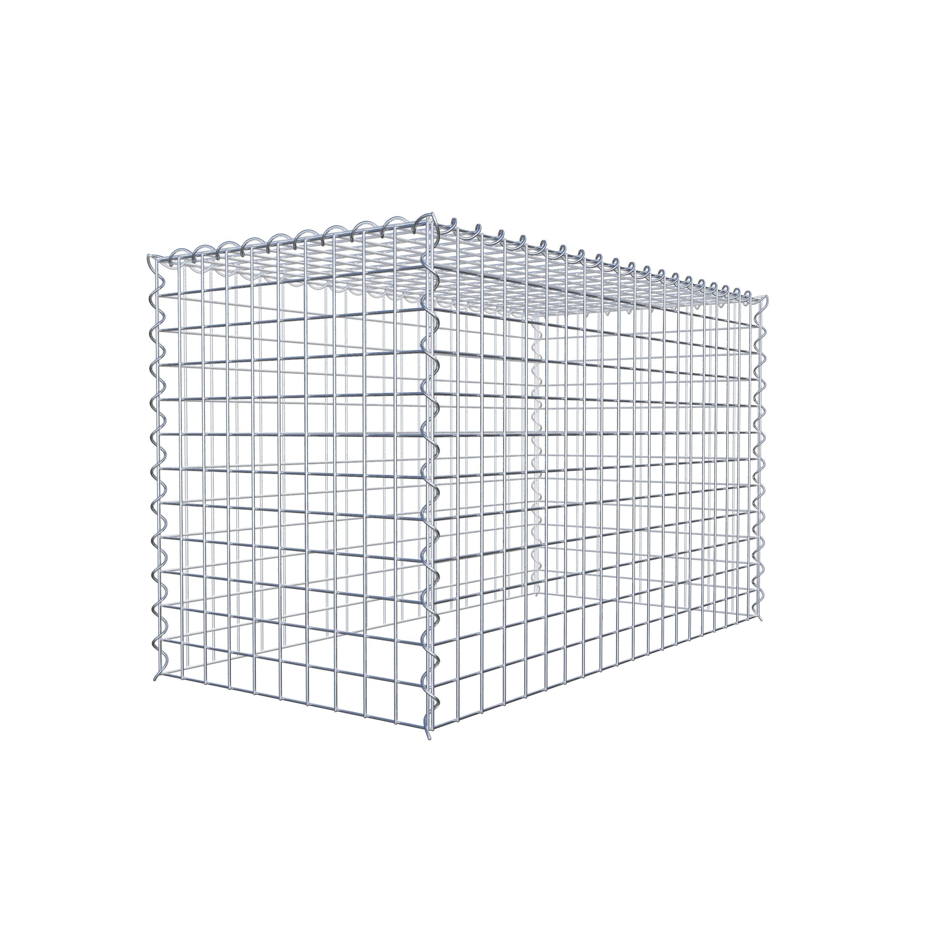 Gabion rapporté type 3 100 cm x 60 cm x 50 cm (L x H x P), mailles 5 cm x 5 cm, spirale