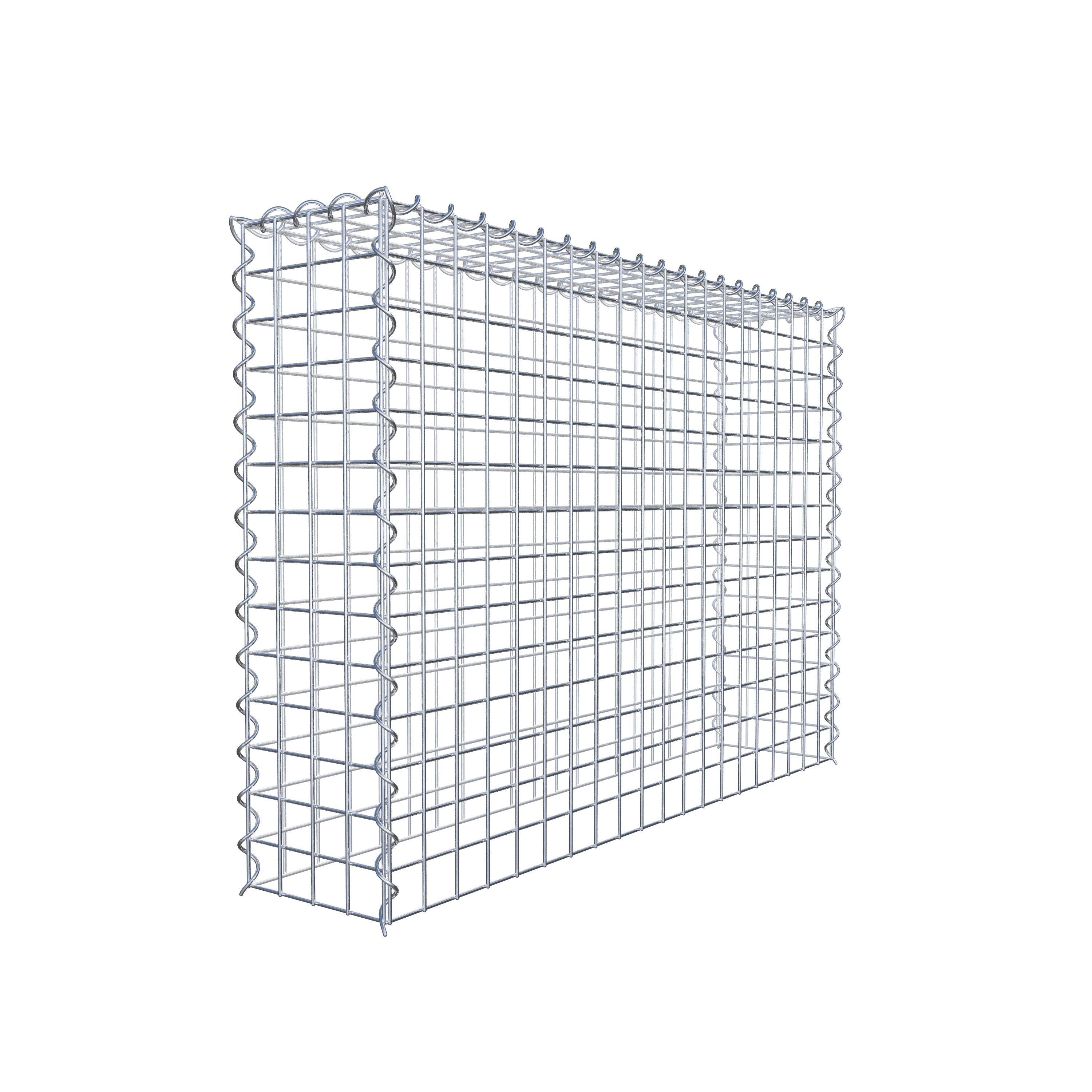 Extra gabion typ 3 100 cm x 70 cm x 20 cm (L x H x D), maskstorlek 5 cm x 5 cm, spiral