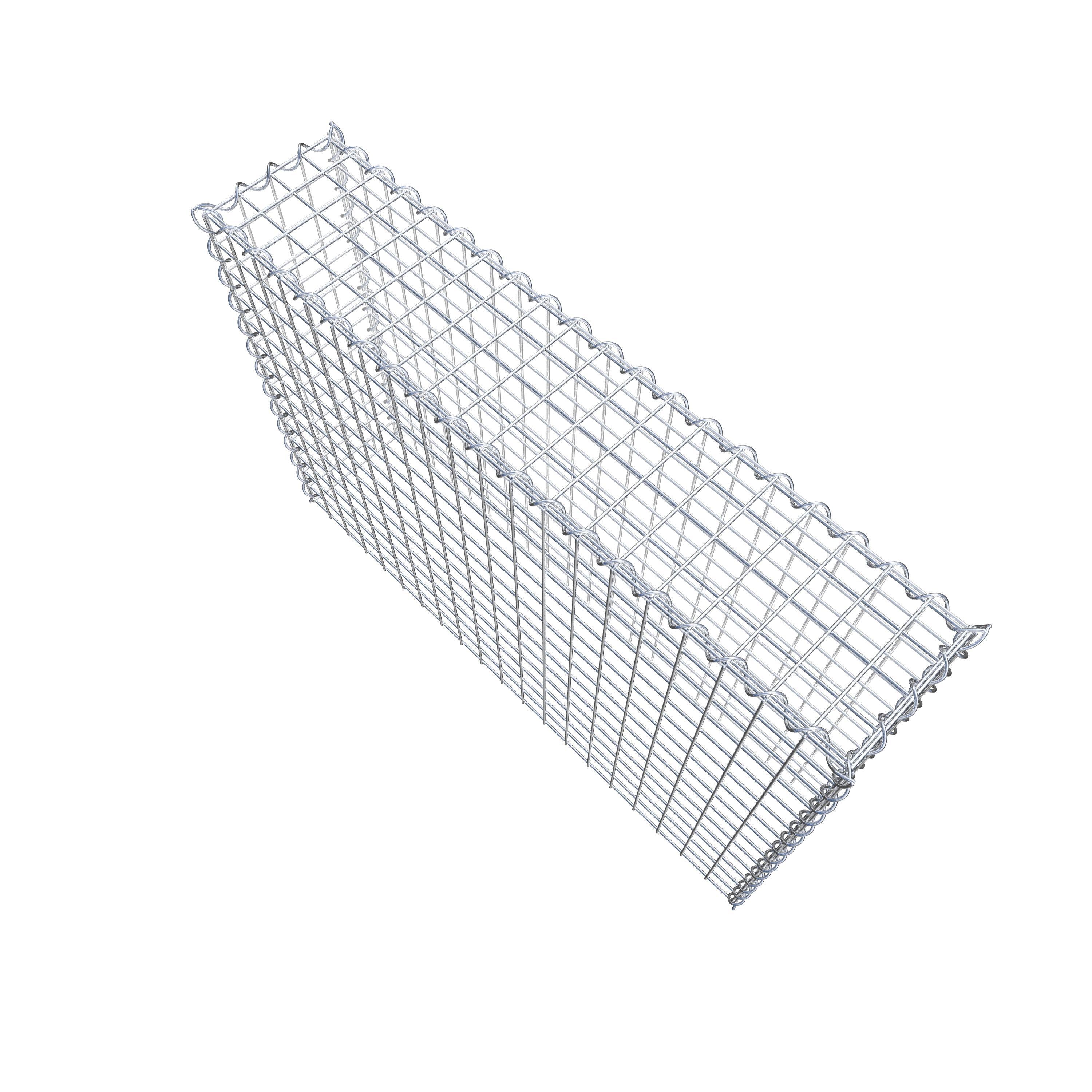 Gabion rapporté type 3 100 cm x 70 cm x 20 cm (L x H x P), mailles 5 cm x 5 cm, spirale