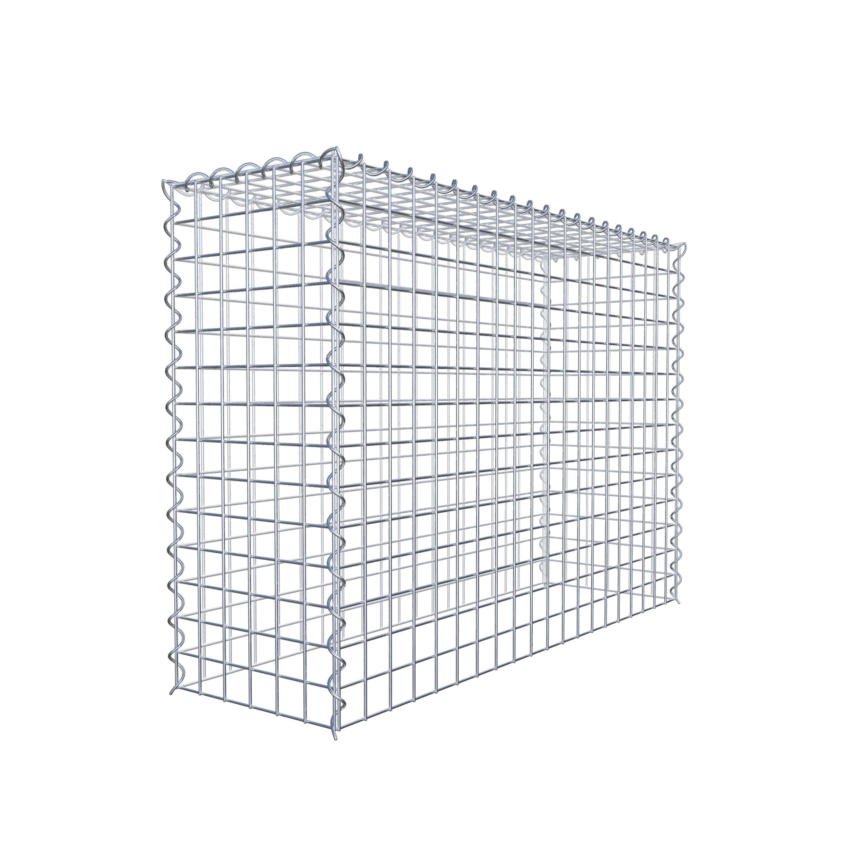 Aangegroeide schanskorf type 3 100 cm x 70 cm x 30 cm (L x H x D), maaswijdte 5 cm x 5 cm, spiraal