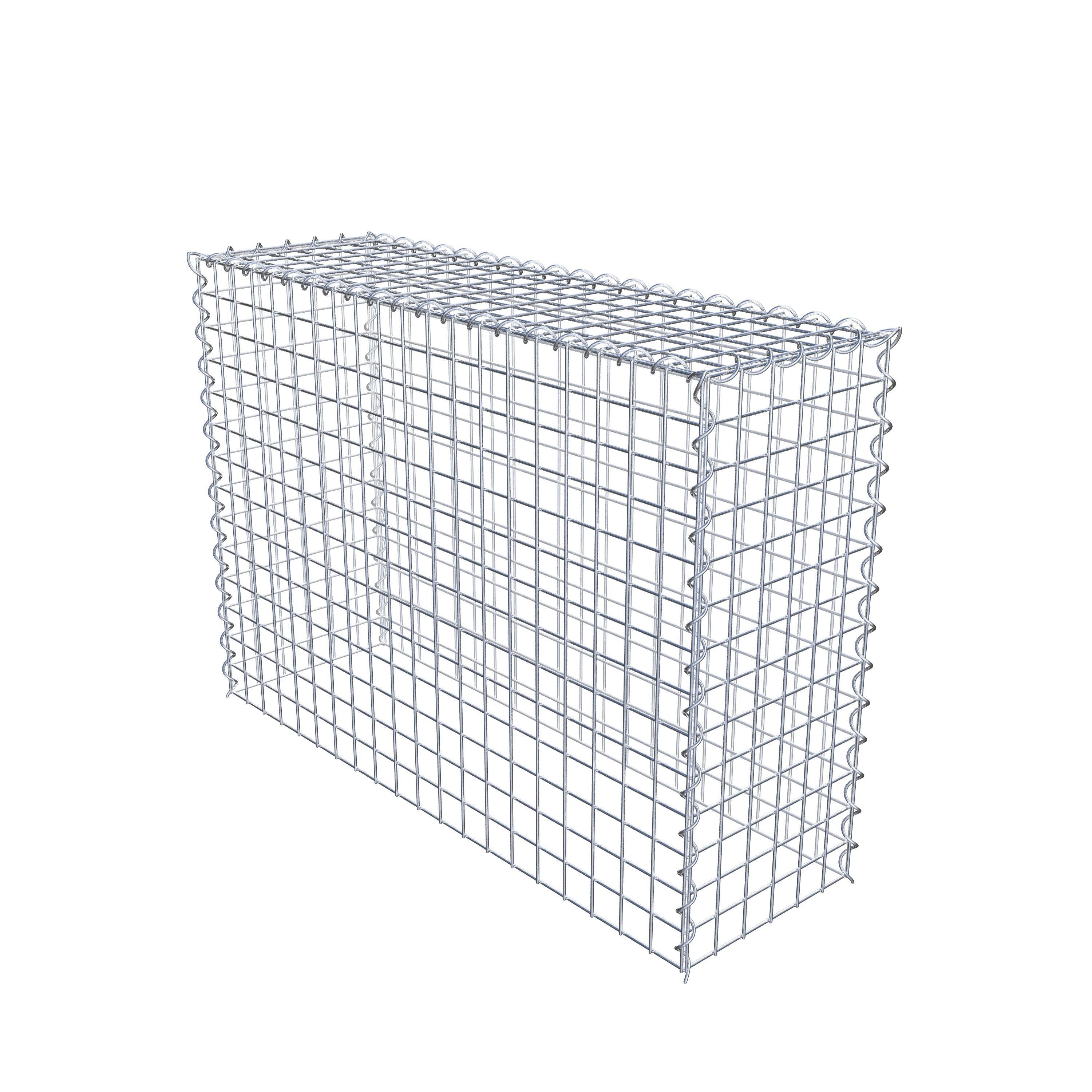 Gabion rapporté type 3 100 cm x 70 cm x 30 cm (L x H x P), mailles 5 cm x 5 cm, spirale