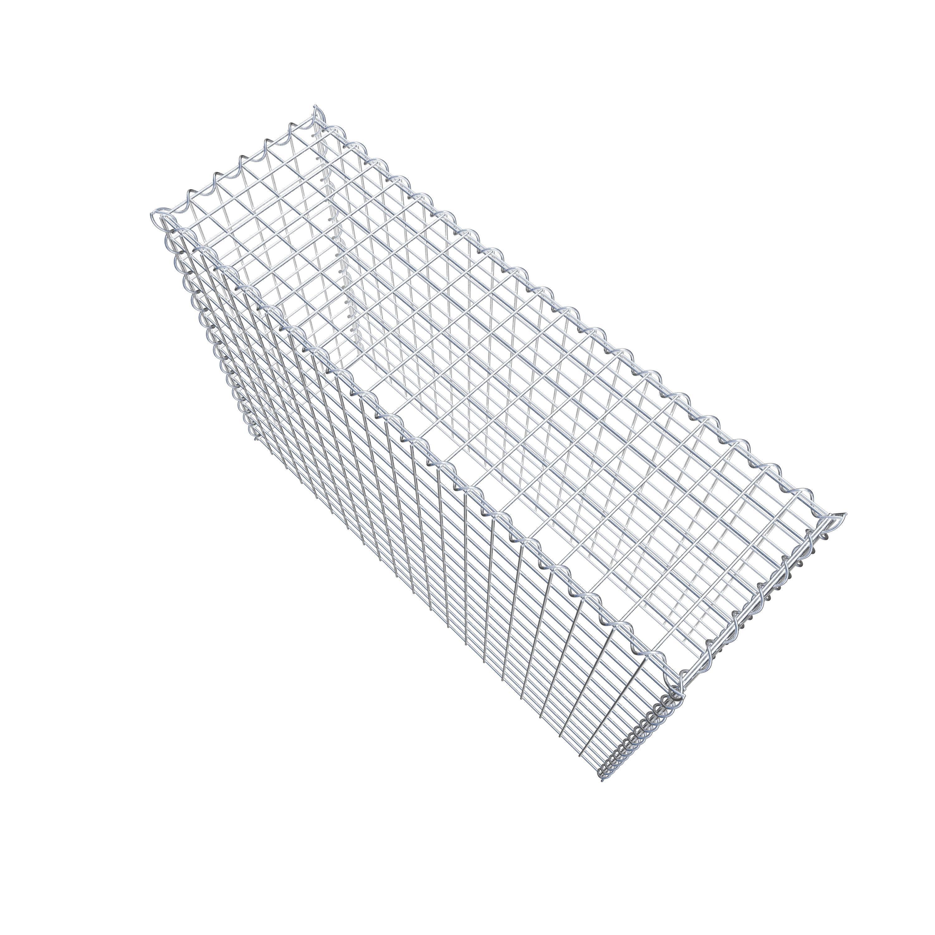 Grown-on gabion type 3 100 cm x 70 cm x 30 cm (L x H x D), mesh size 5 cm x 5 cm, spiral