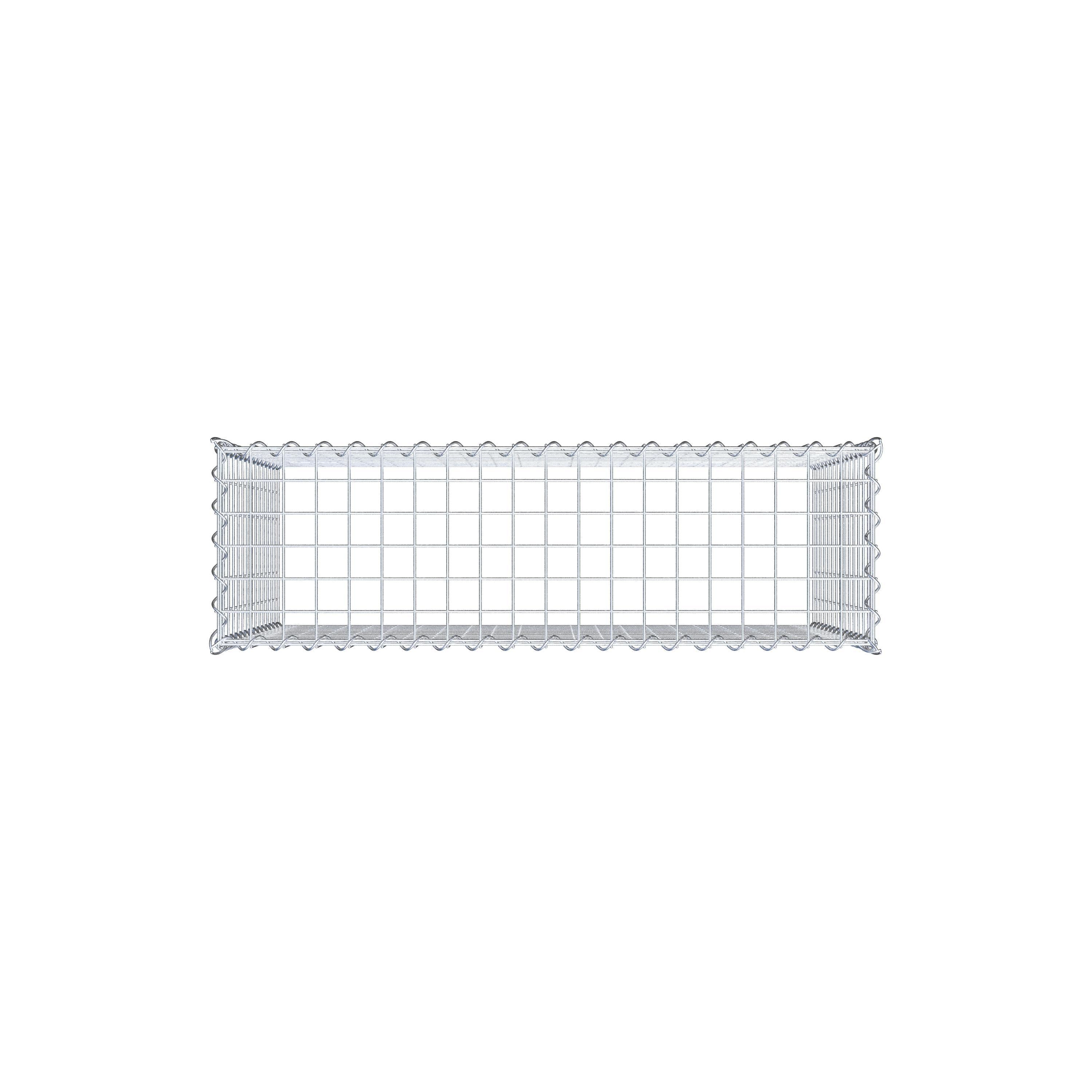 Gabion rapporté type 3 100 cm x 70 cm x 30 cm (L x H x P), mailles 5 cm x 5 cm, spirale