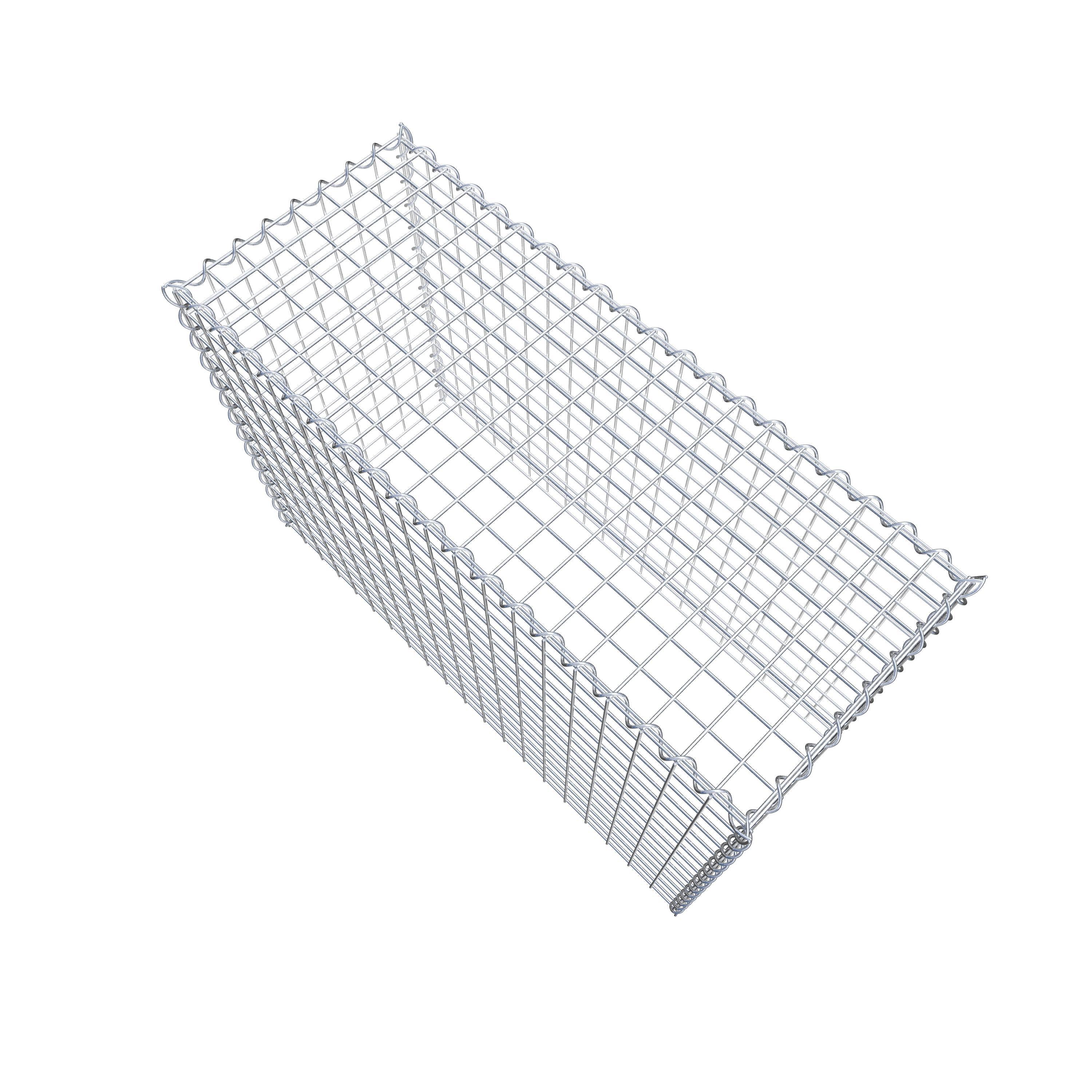 Add-on schanskorf type 3 100 cm x 70 cm x 40 cm (L x H x D), maaswijdte 5 cm x 5 cm, spiraalvormig