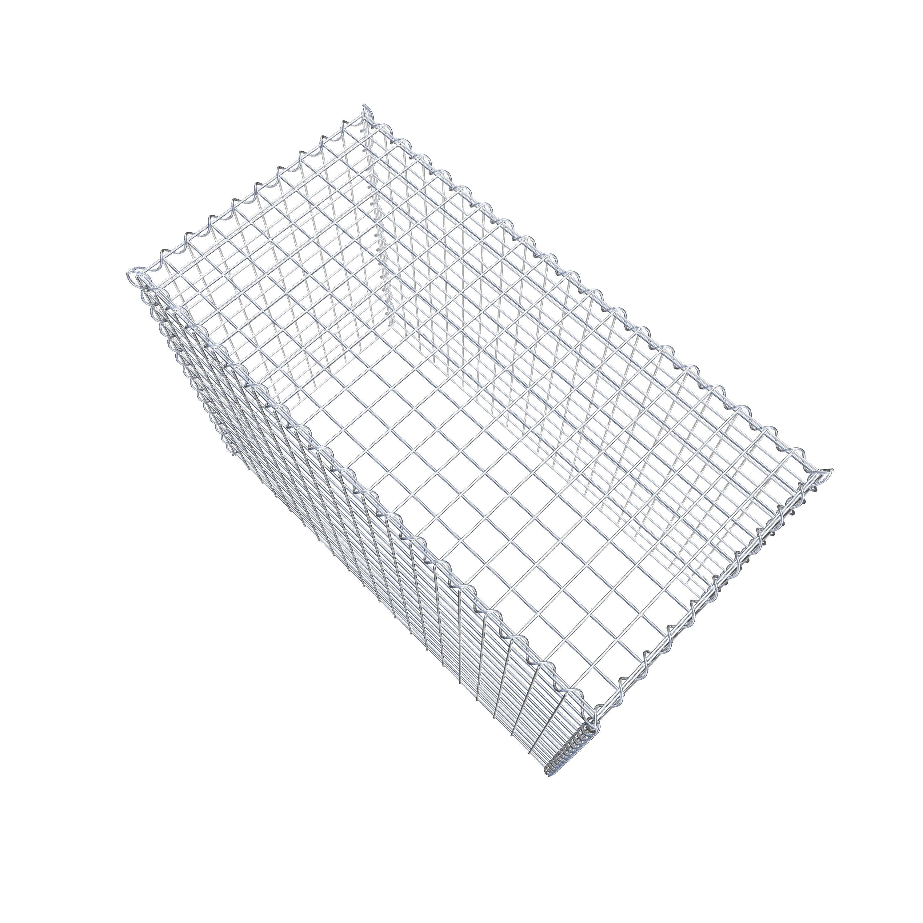 Extra gabion typ 3 100 cm x 70 cm x 50 cm (L x H x D), maskstorlek 5 cm x 5 cm, spiral