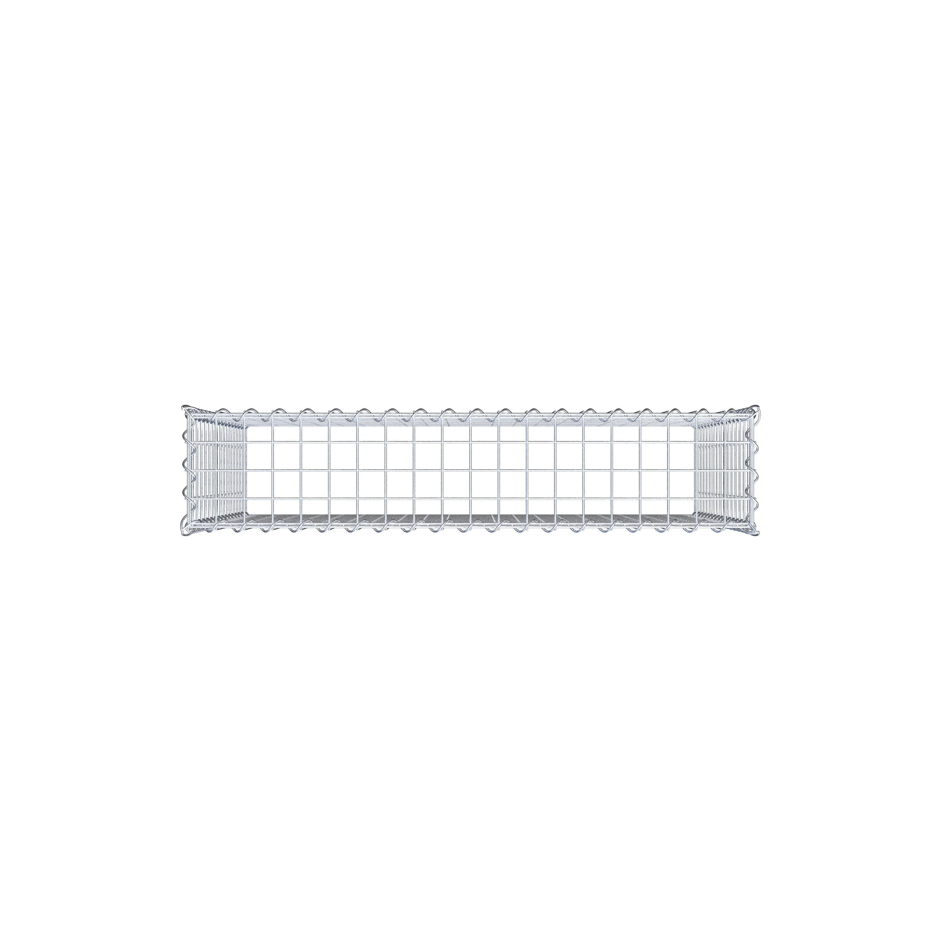 Add-on schanskorf type 3 100 cm x 80 cm x 20 cm (L x H x D), maaswijdte 5 cm x 5 cm, spiraalvormig