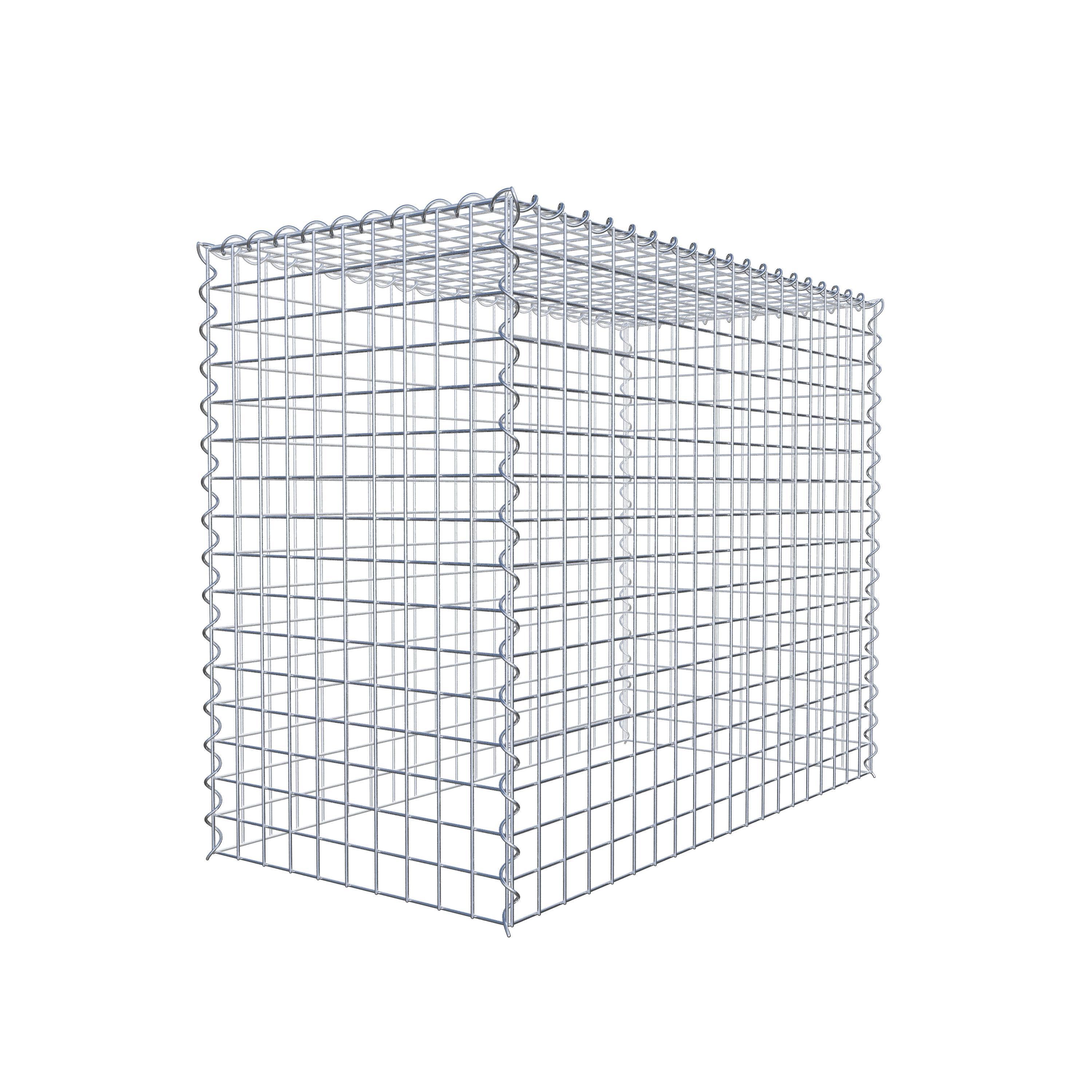 Extra gabion typ 3 100 cm x 80 cm x 50 cm (L x H x D), maskstorlek 5 cm x 5 cm, spiral