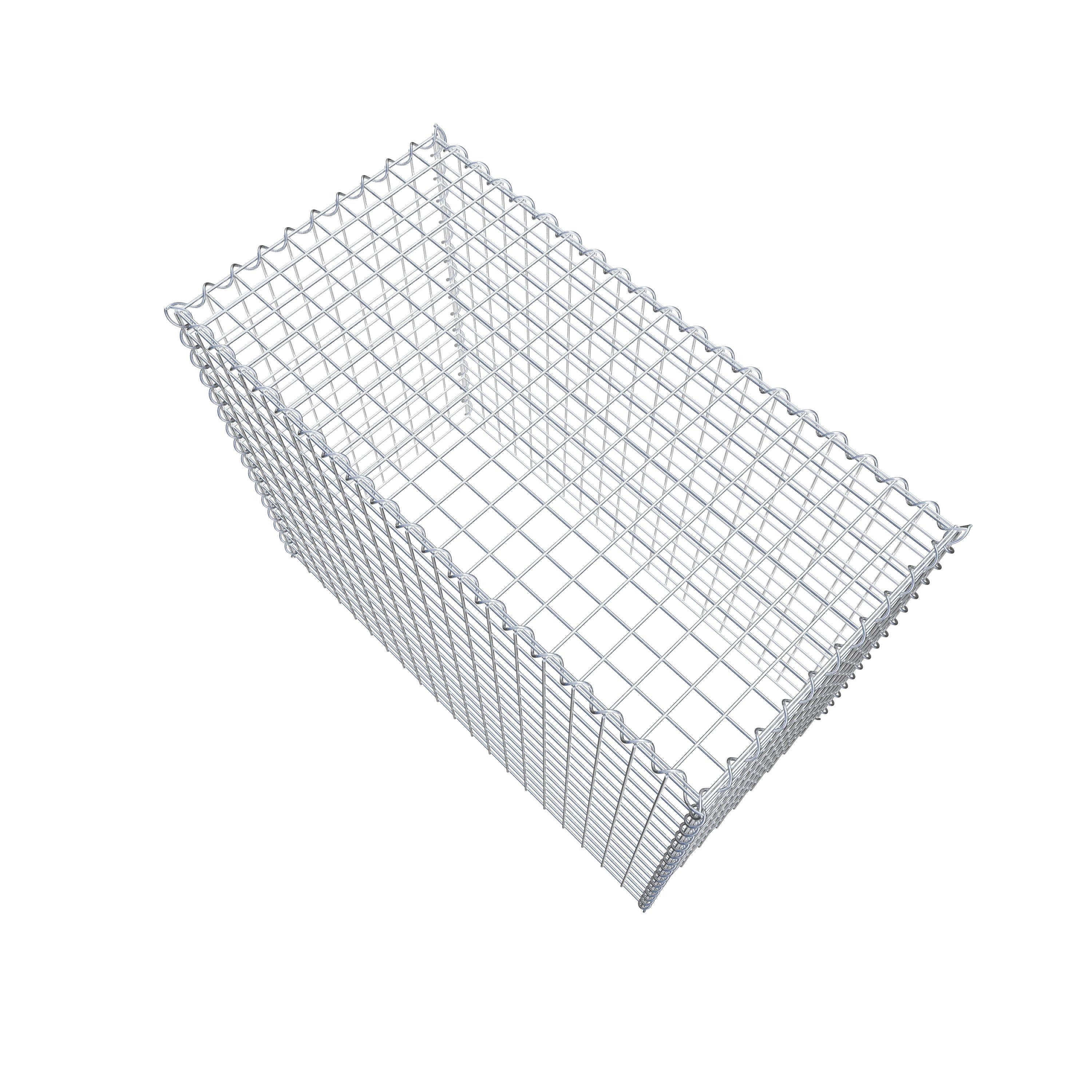 Gabion rapporté type 3 100 cm x 80 cm x 50 cm (L x H x P), mailles 5 cm x 5 cm, spirale