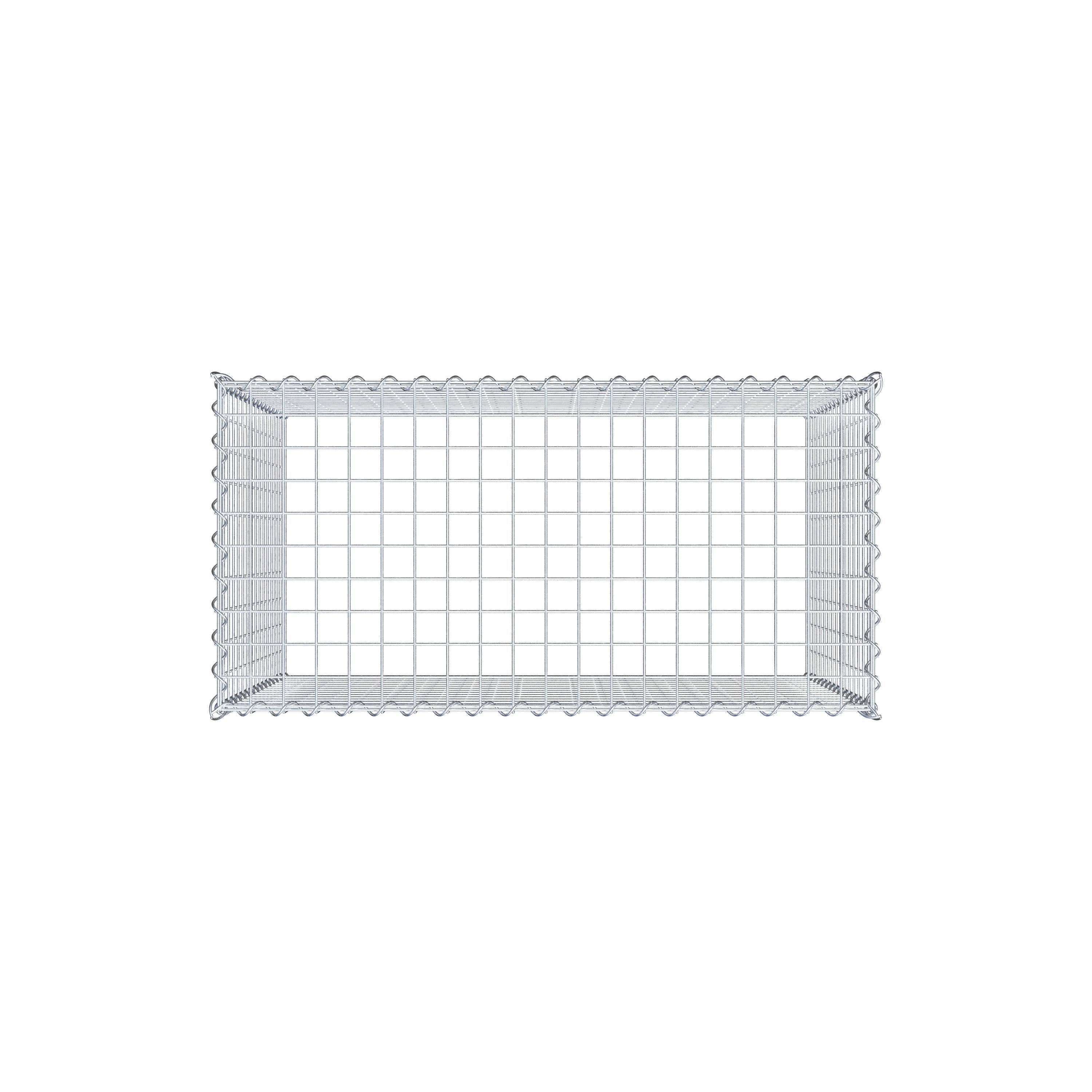 Gabion rapporté type 3 100 cm x 80 cm x 50 cm (L x H x P), mailles 5 cm x 5 cm, spirale