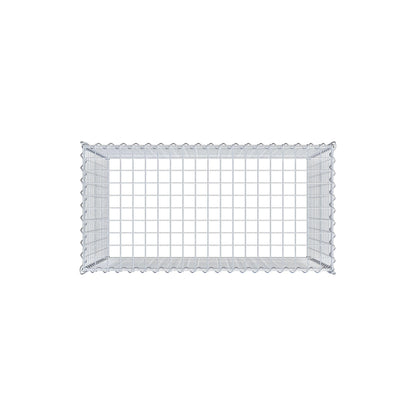 Extra gabion typ 3 100 cm x 80 cm x 50 cm (L x H x D), maskstorlek 5 cm x 5 cm, spiral