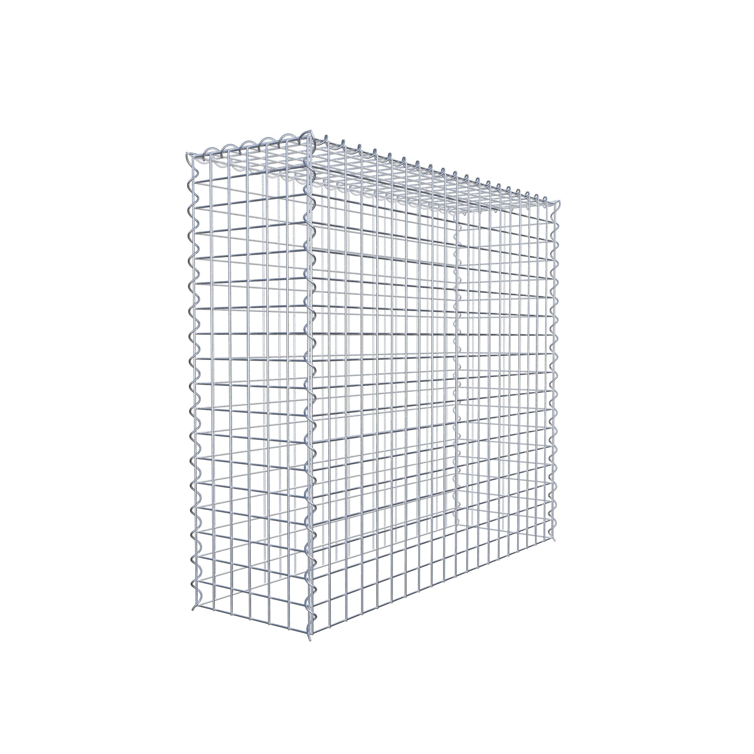 Aangegroeide schanskorf type 3 100 cm x 90 cm x 30 cm (L x H x D), maaswijdte 5 cm x 5 cm, spiraal