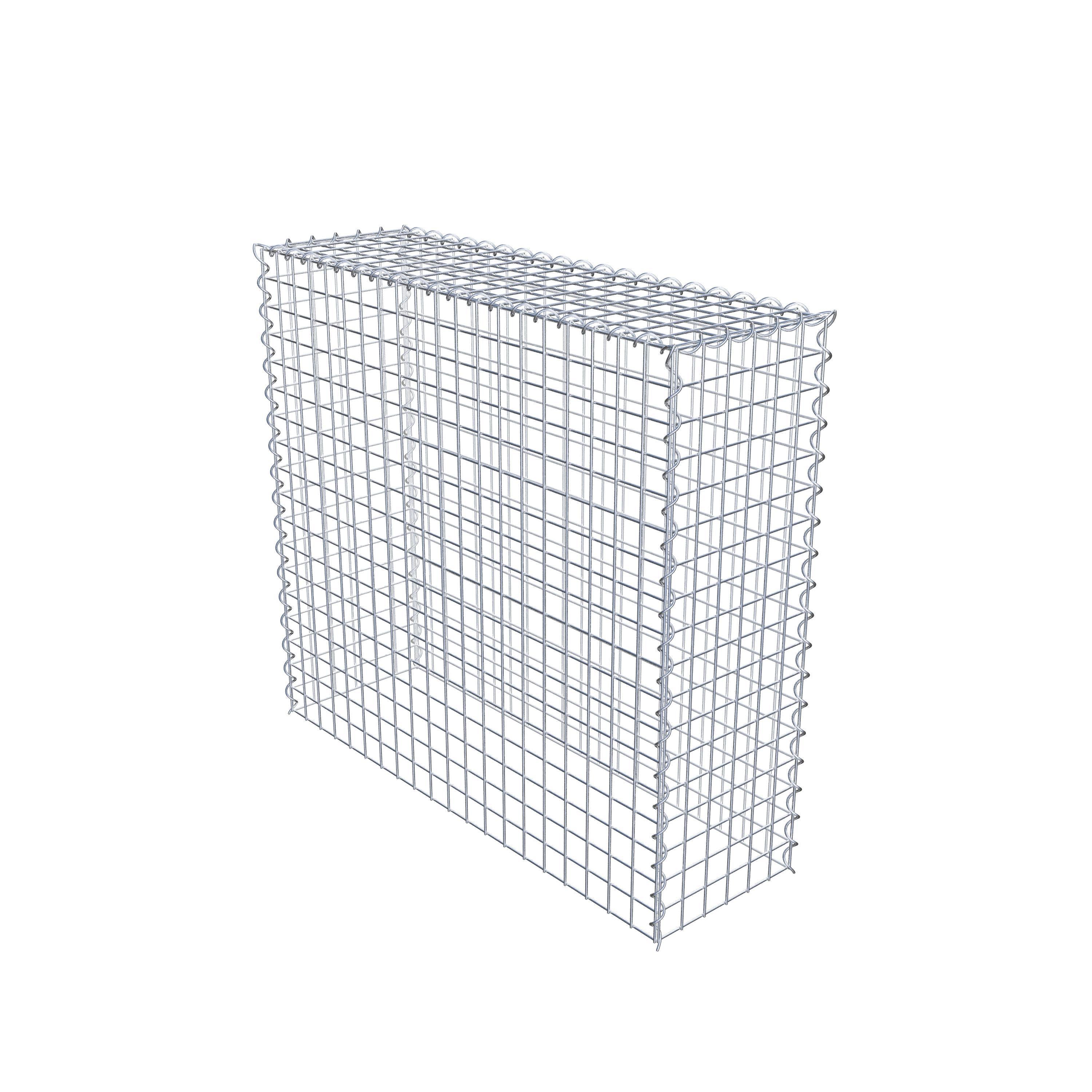 Gabion rapporté type 3 100 cm x 90 cm x 30 cm (L x H x P), mailles 5 cm x 5 cm, spirale