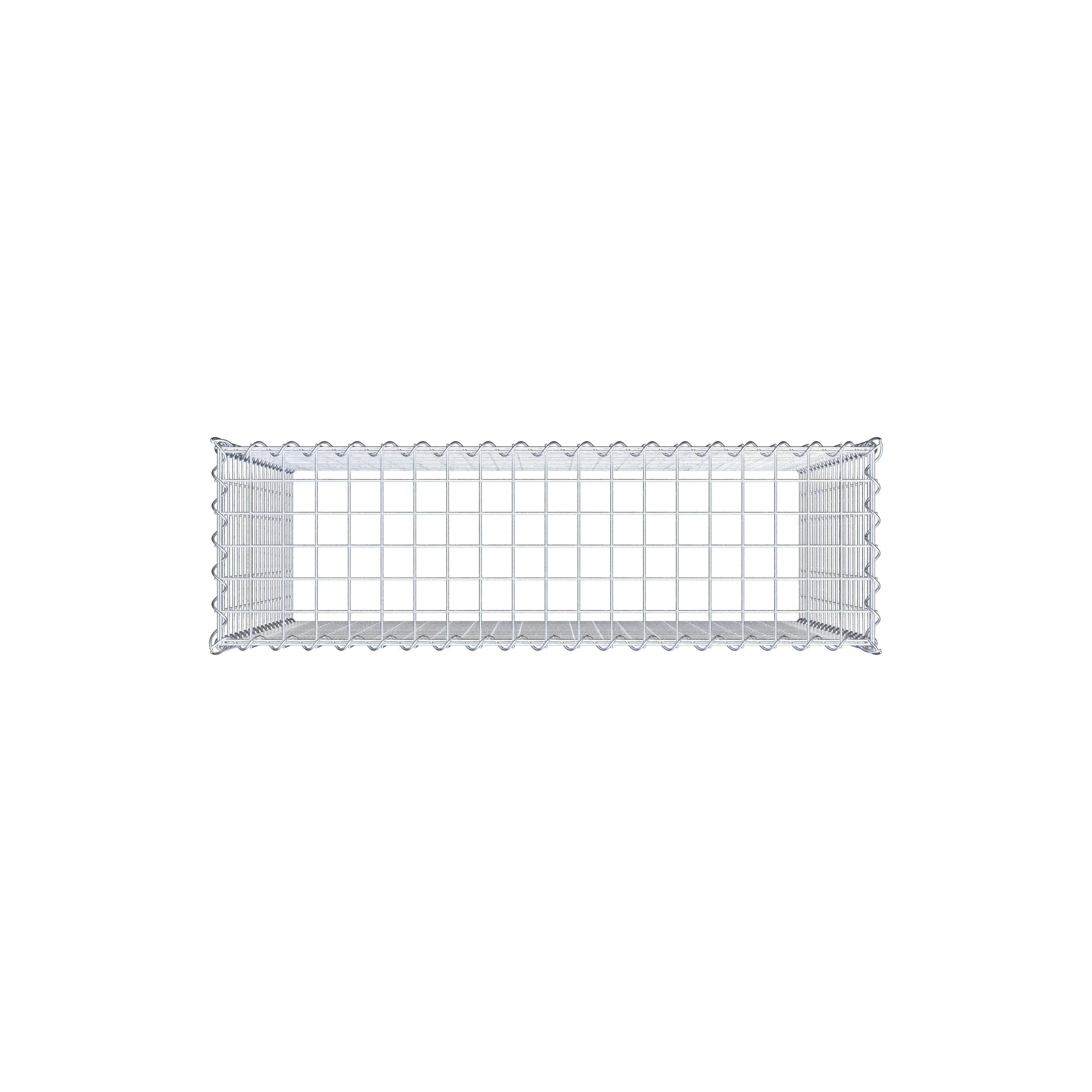 Gabion rapporté type 3 100 cm x 90 cm x 30 cm (L x H x P), mailles 5 cm x 5 cm, spirale