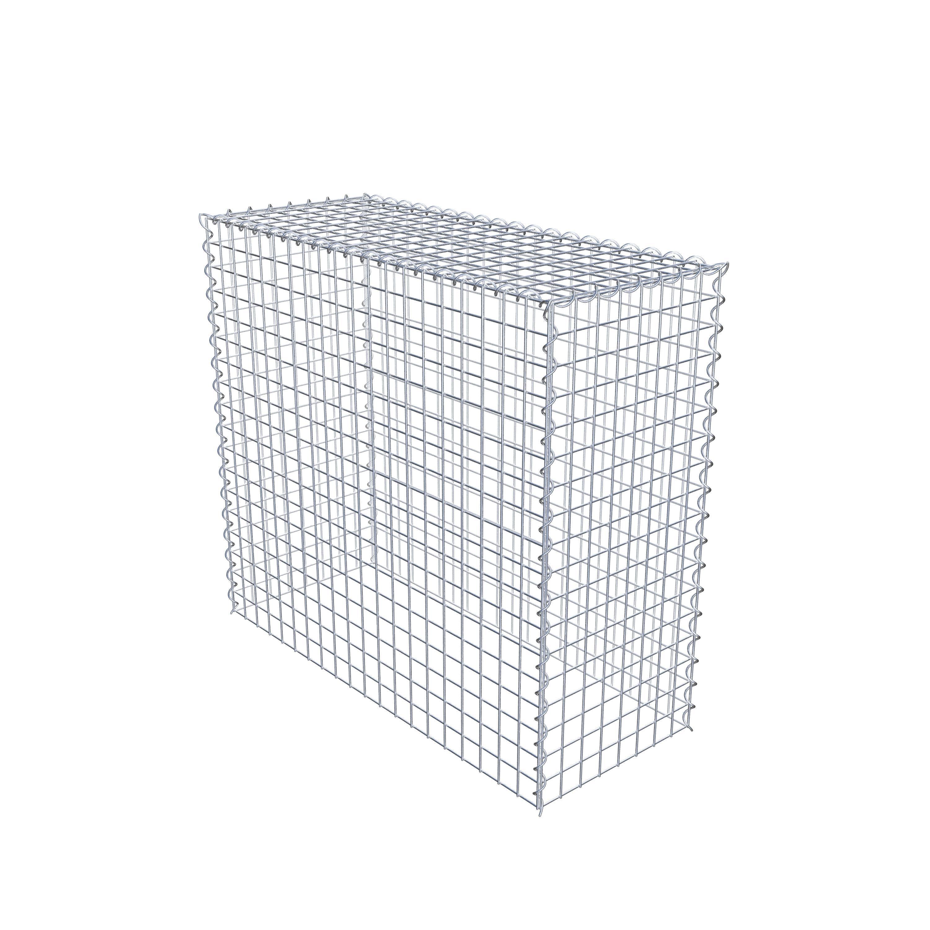 Gabion rapporté type 3 100 cm x 90 cm x 40 cm (L x H x P), mailles 5 cm x 5 cm, spirale