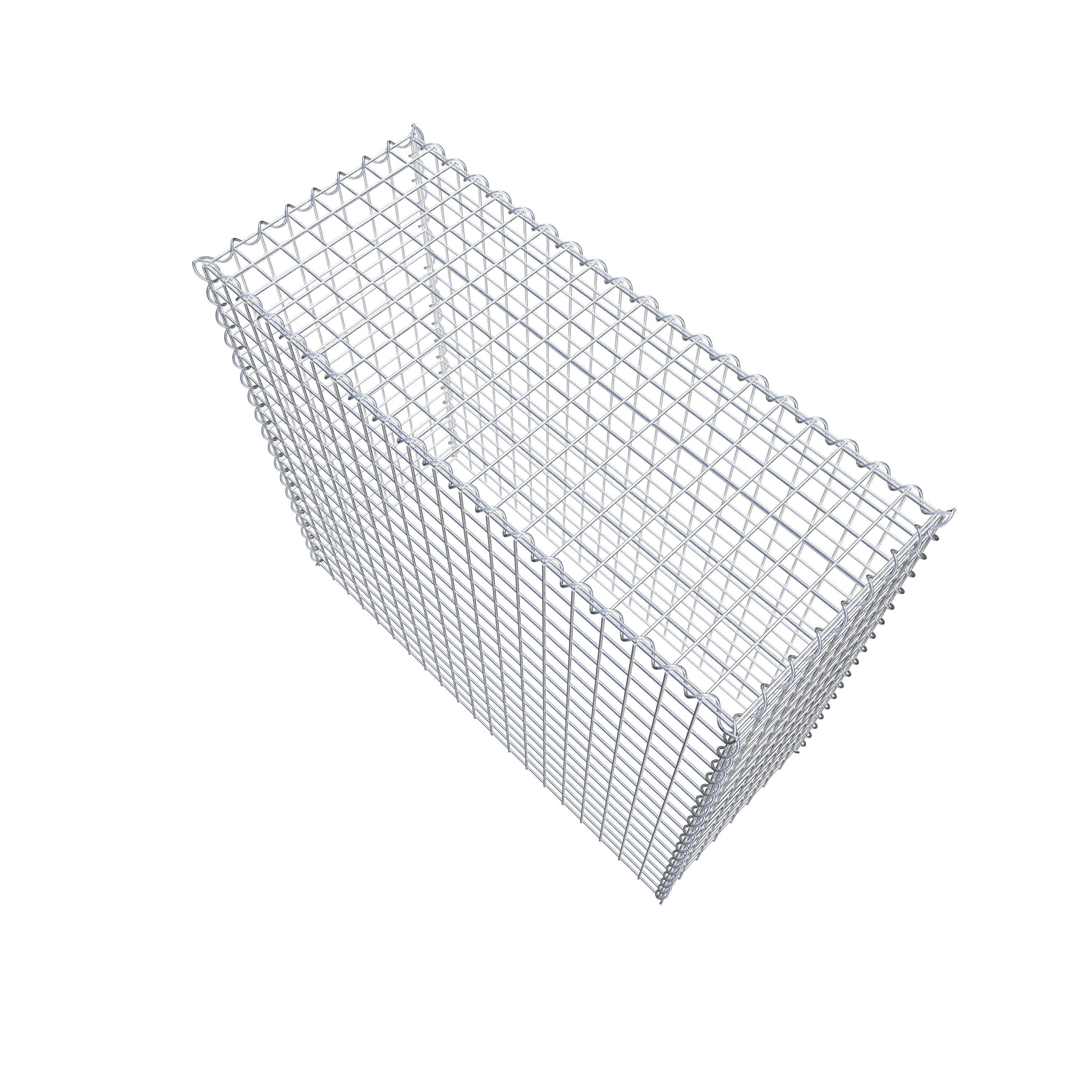 Grown-on gabion type 3 100 cm x 90 cm x 40 cm (L x H x D), mesh size 5 cm x 5 cm, spiral